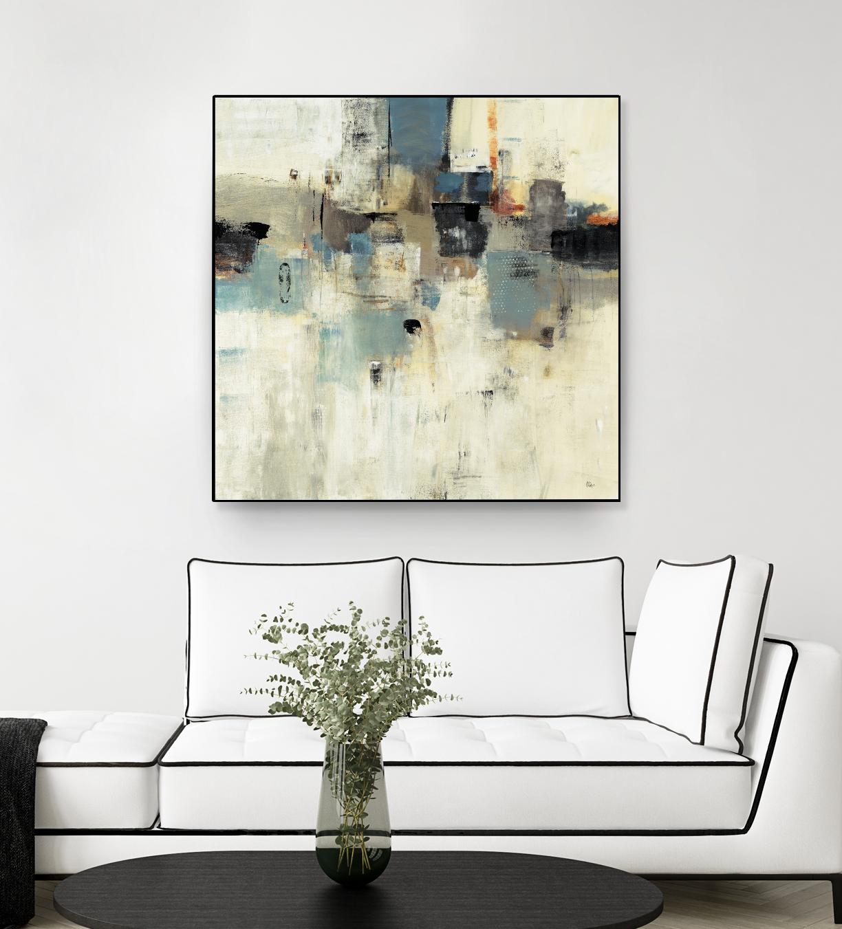 Let's Go II by Lisa Ridgers on GIANT ART - beige abstract