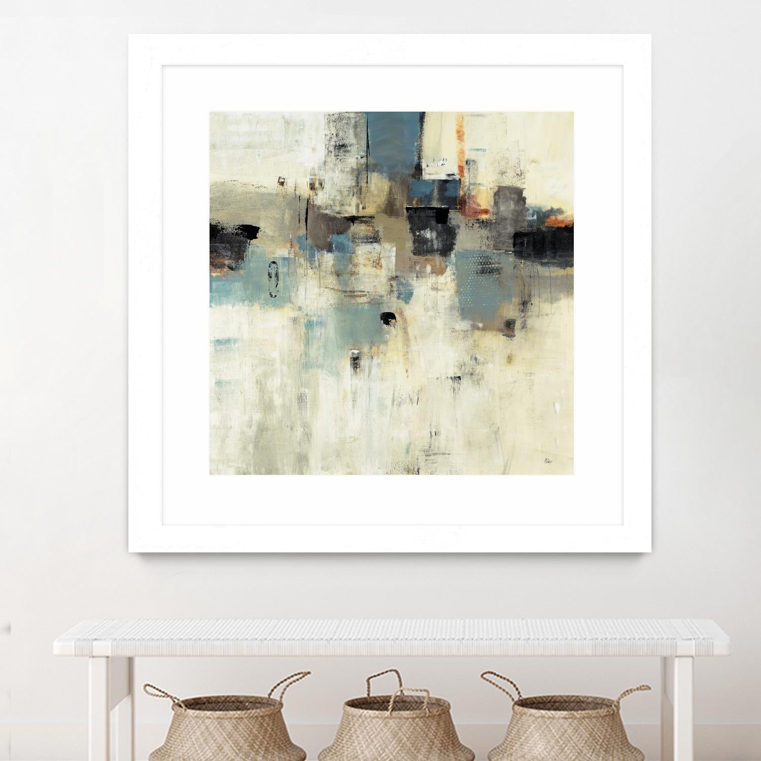 Let's Go II by Lisa Ridgers on GIANT ART - beige abstract