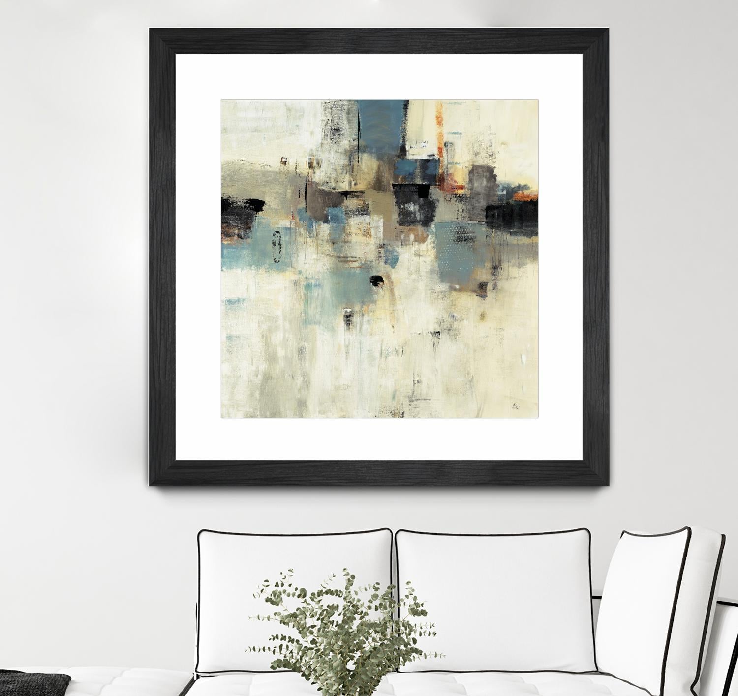 Let's Go II by Lisa Ridgers on GIANT ART - beige abstract