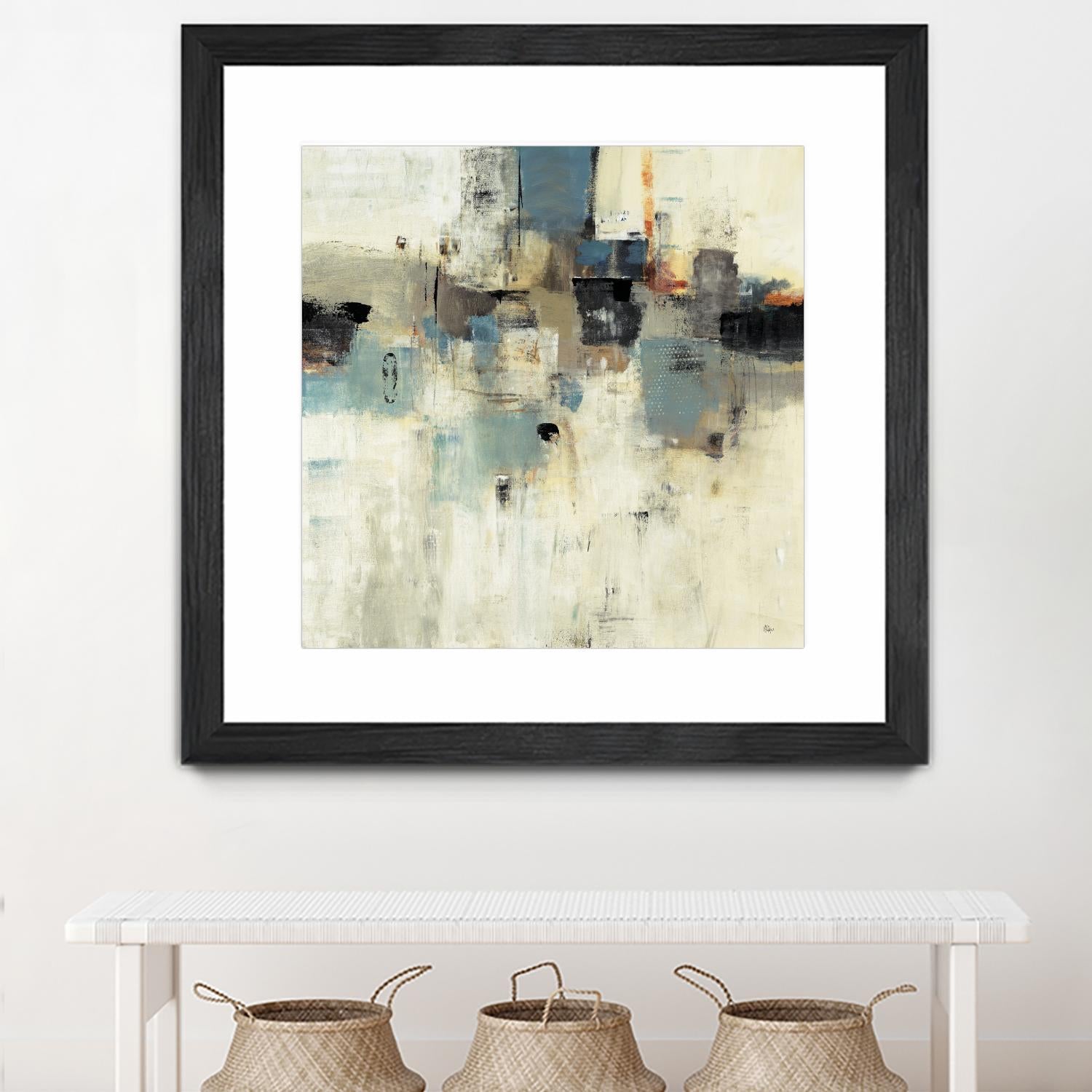 Let's Go II by Lisa Ridgers on GIANT ART - beige abstract