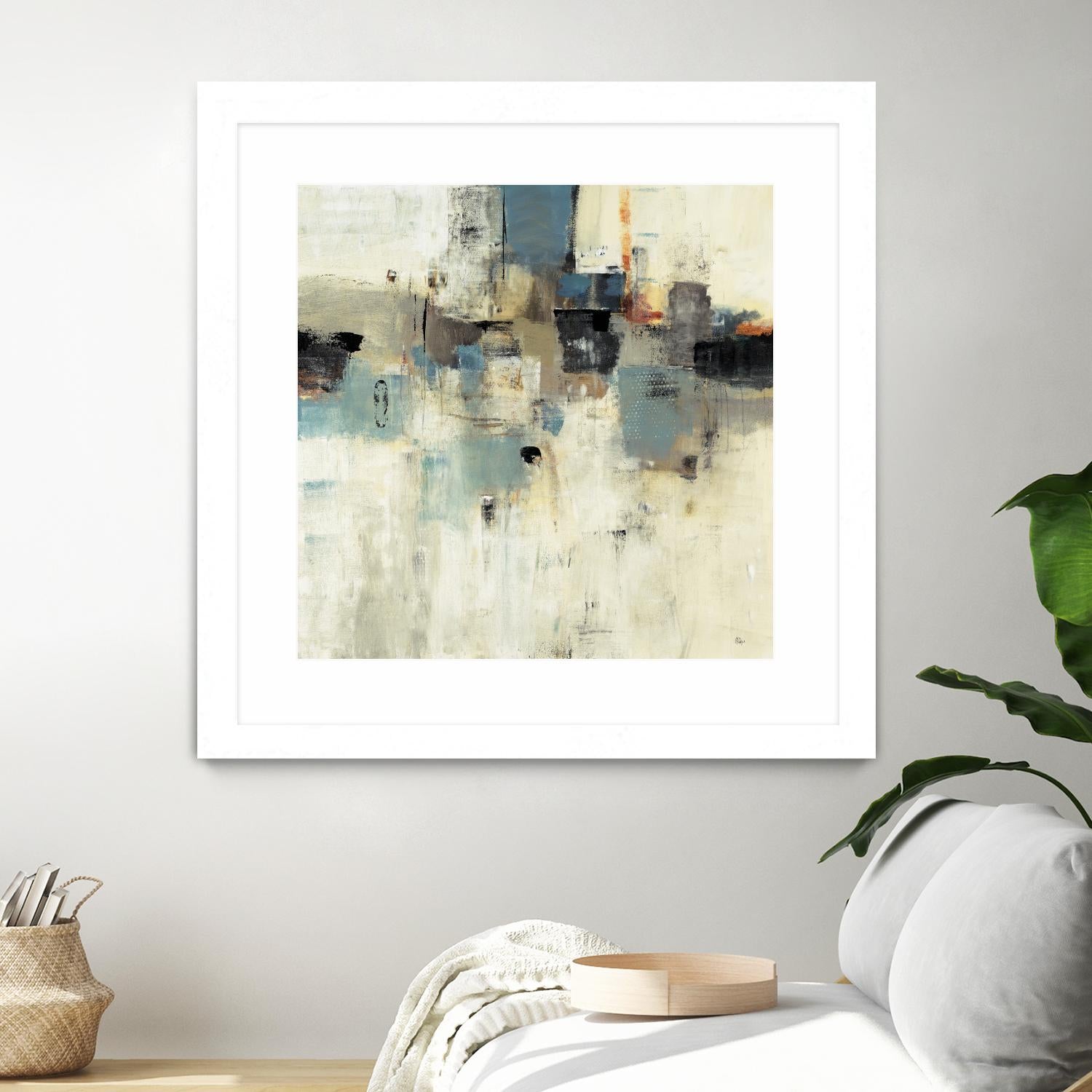 Let's Go II by Lisa Ridgers on GIANT ART - beige abstract