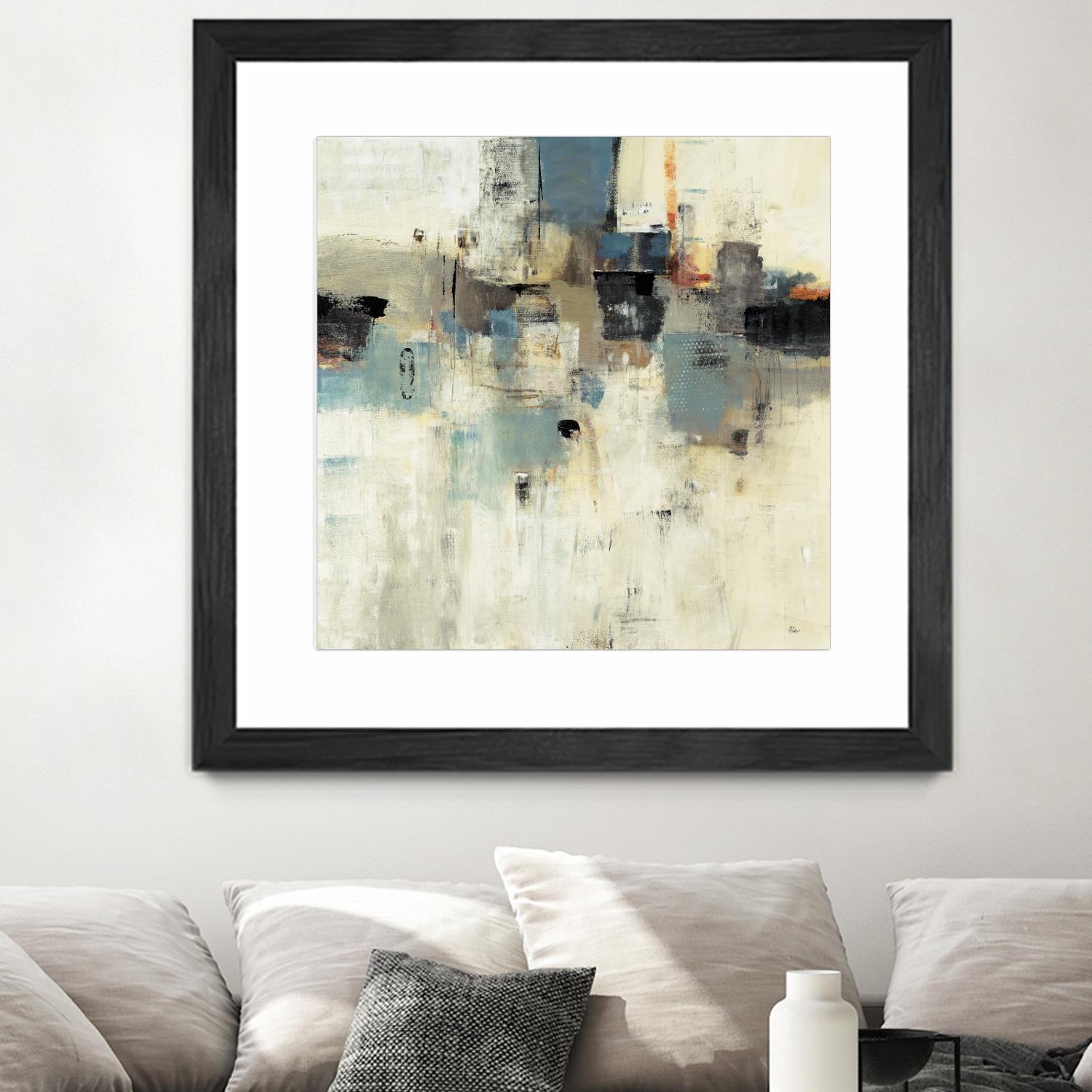 Let's Go II by Lisa Ridgers on GIANT ART - beige abstract