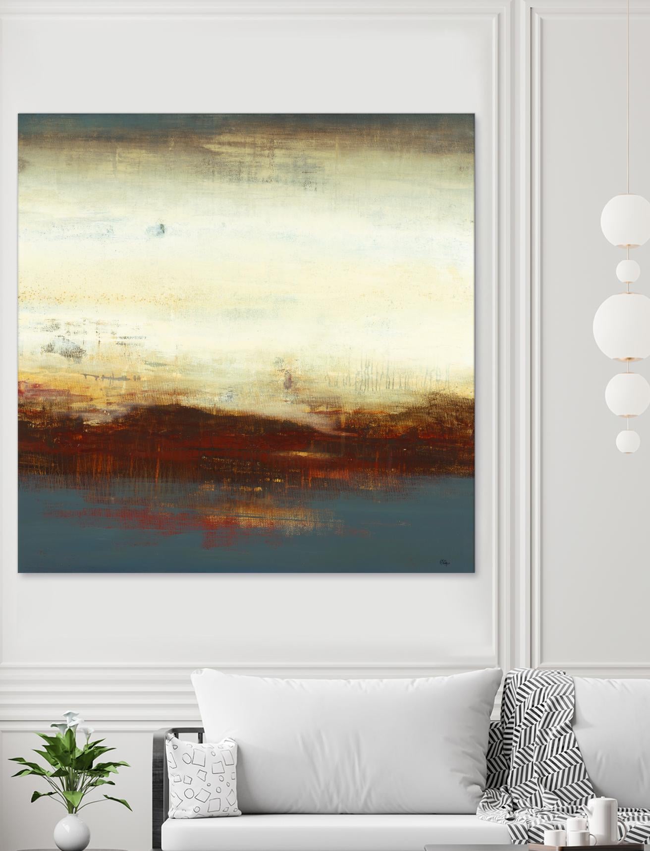 Layers of Life III by Lisa Ridgers on GIANT ART - brown abstract