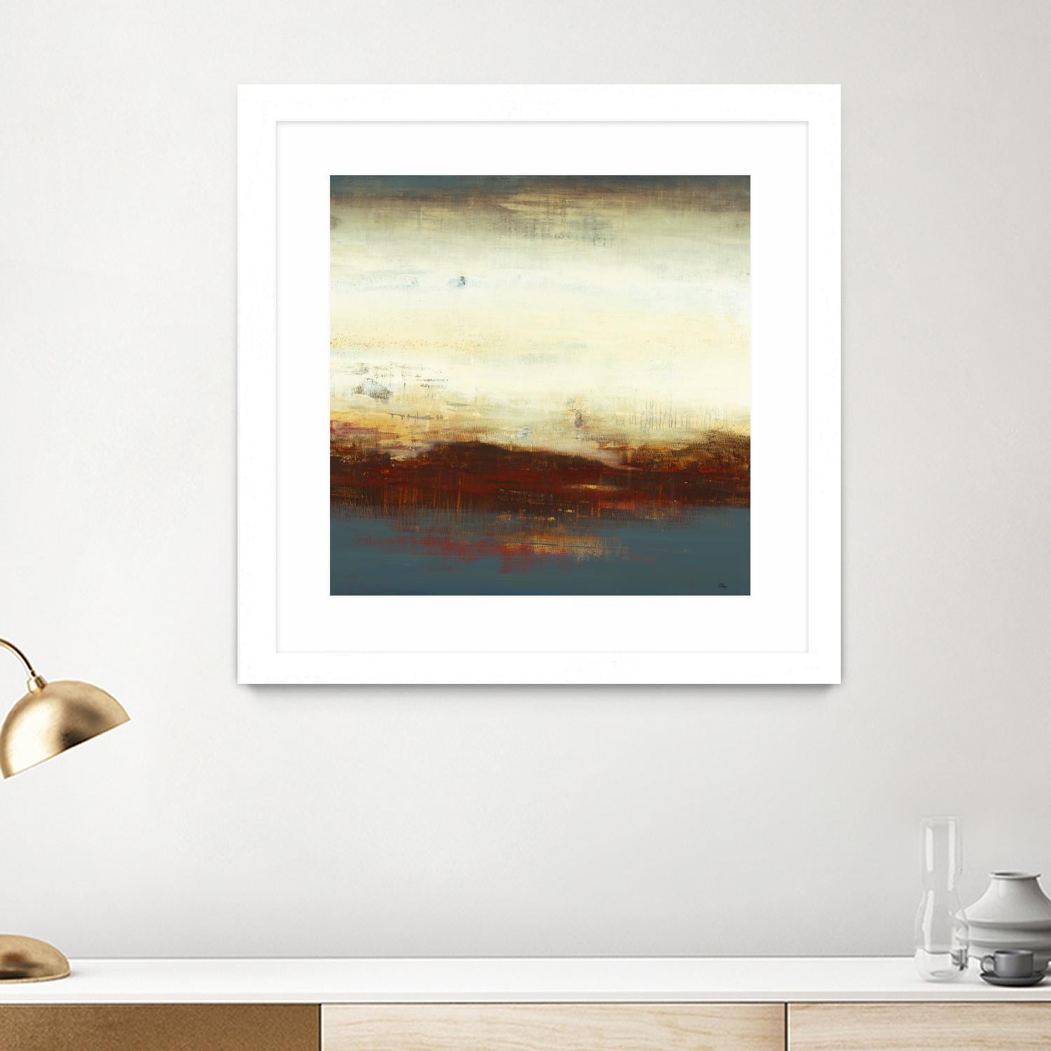 Layers of Life III by Lisa Ridgers on GIANT ART - brown abstract