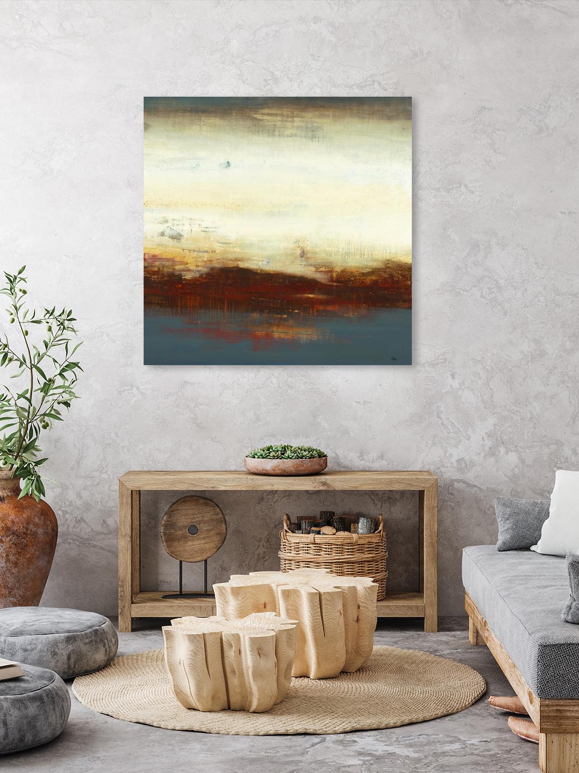 Layers of Life III by Lisa Ridgers on GIANT ART - brown abstract