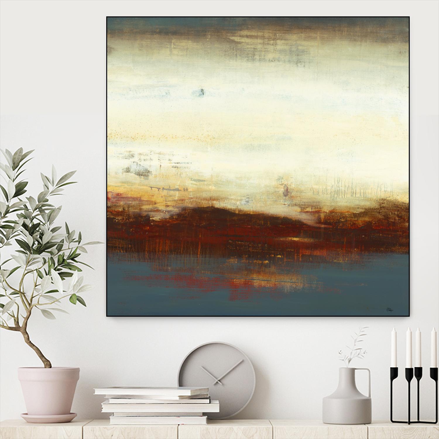 Layers of Life III by Lisa Ridgers on GIANT ART - brown abstract