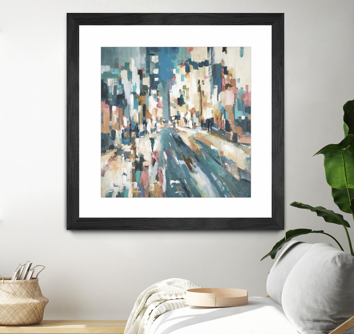 City Beat by Lisa Ridgers on GIANT ART - pink contemporary