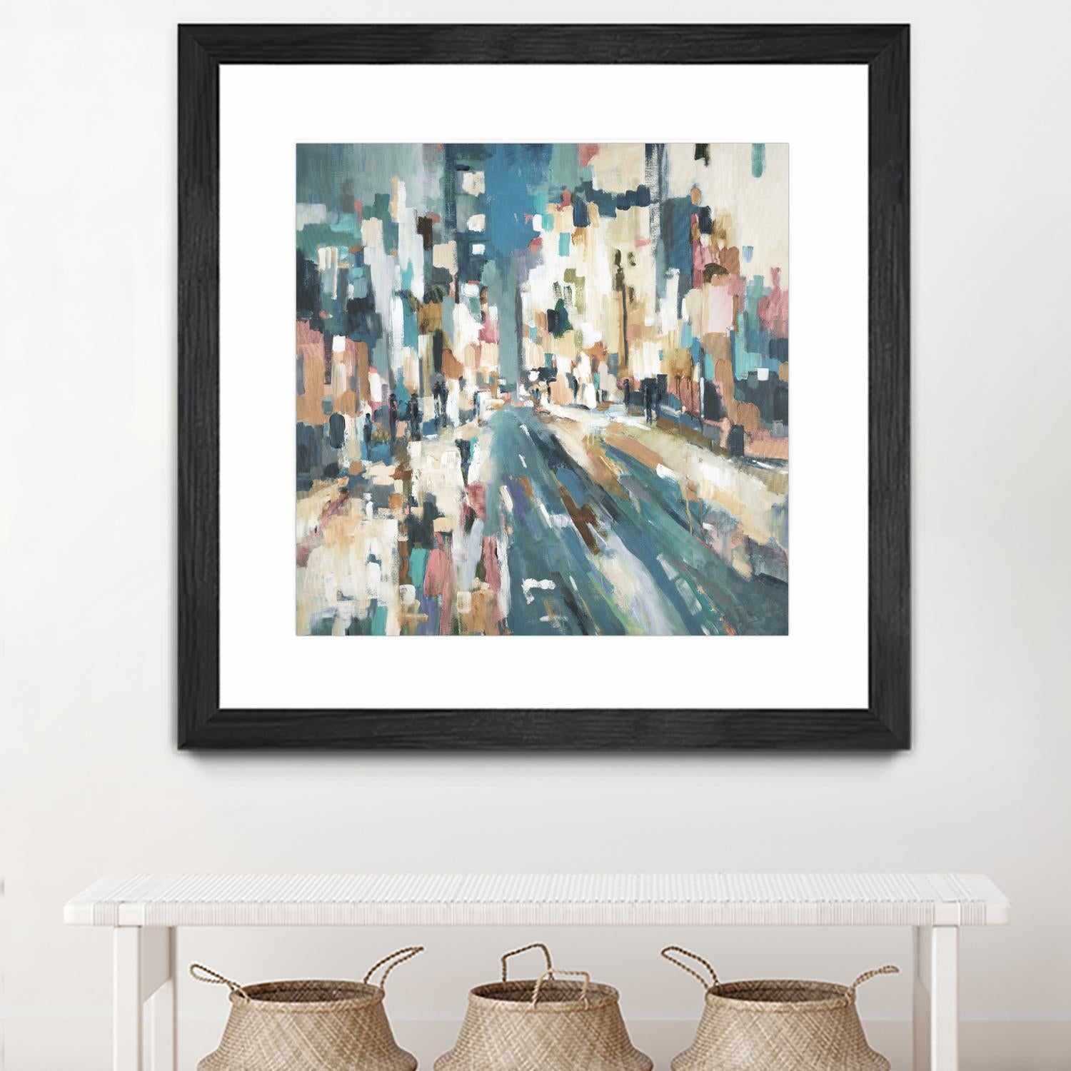 City Beat by Lisa Ridgers on GIANT ART - pink contemporary