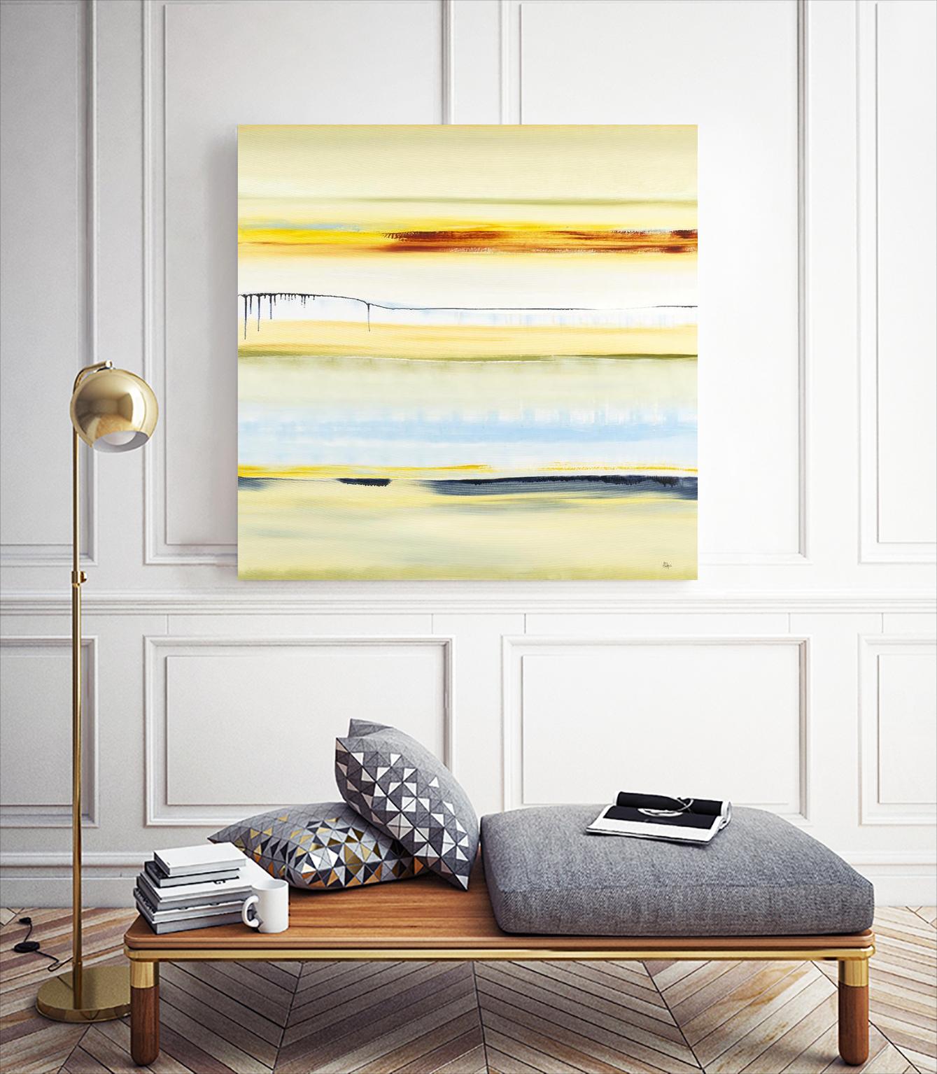 Beach Day by Lisa Ridgers on GIANT ART - blue abstract