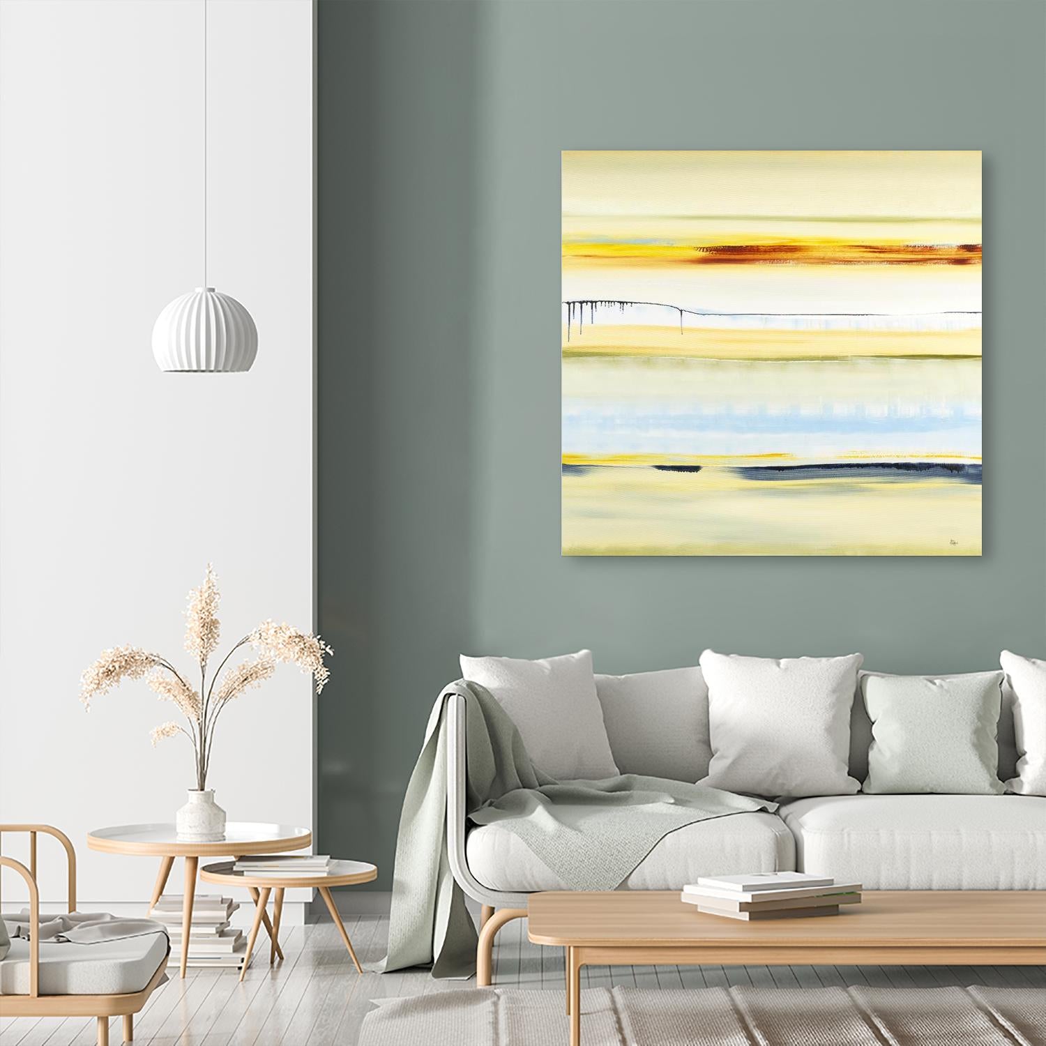 Beach Day by Lisa Ridgers on GIANT ART - blue abstract