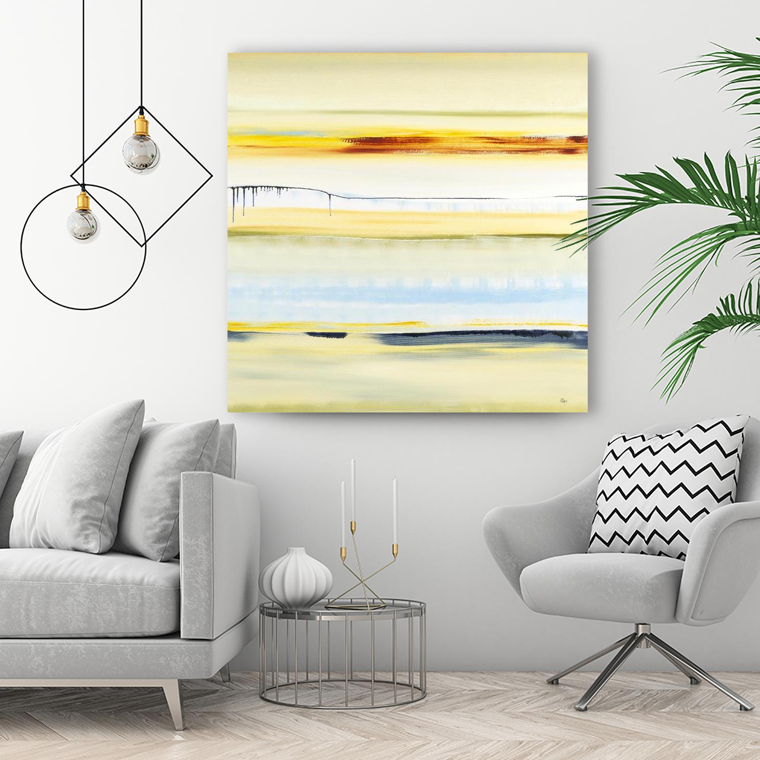 Beach Day by Lisa Ridgers on GIANT ART - blue abstract