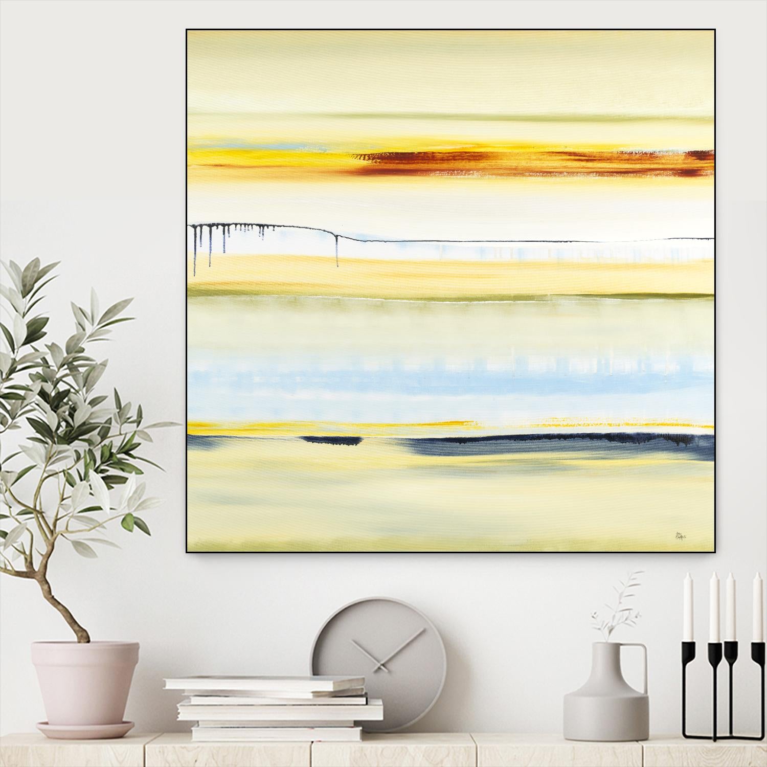 Beach Day by Lisa Ridgers on GIANT ART - blue abstract