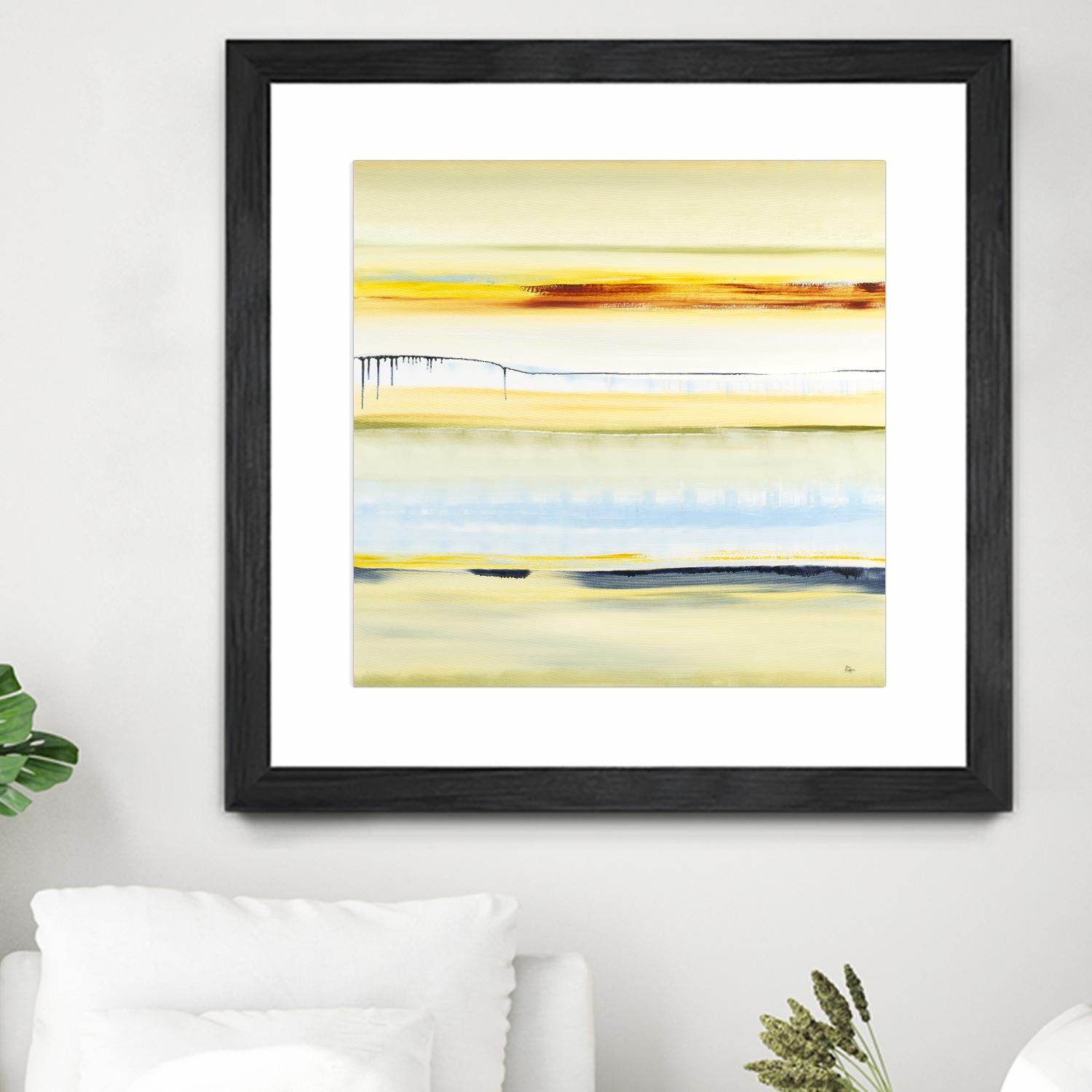 Beach Day by Lisa Ridgers on GIANT ART - blue abstract