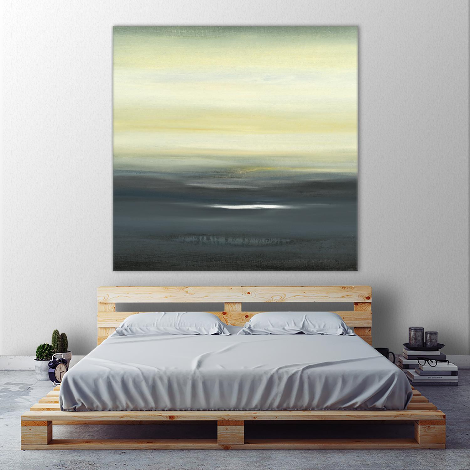 Land of Serenity II by Lisa Ridgers on GIANT ART - blue abstract