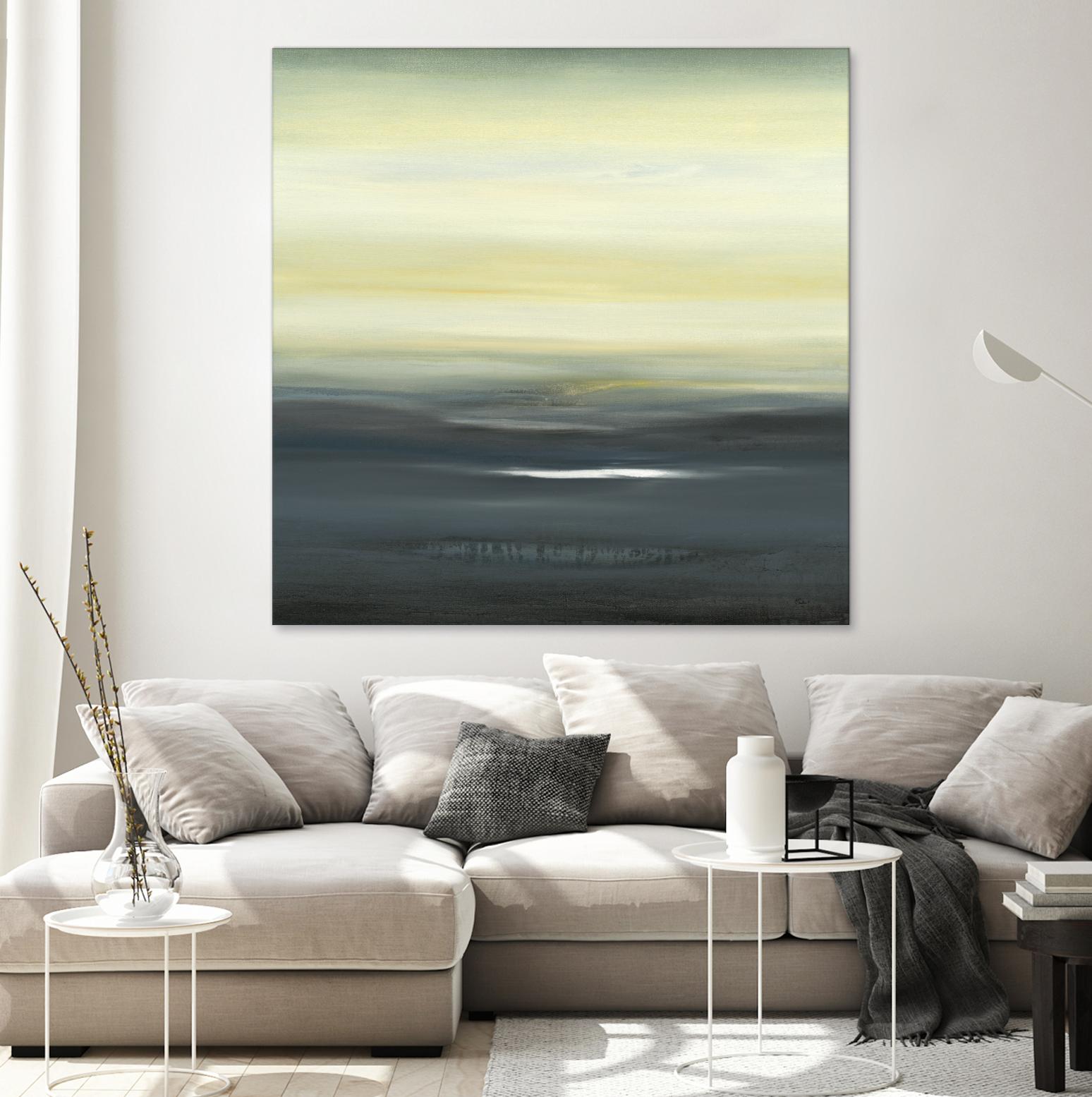 Land of Serenity II by Lisa Ridgers on GIANT ART - blue abstract