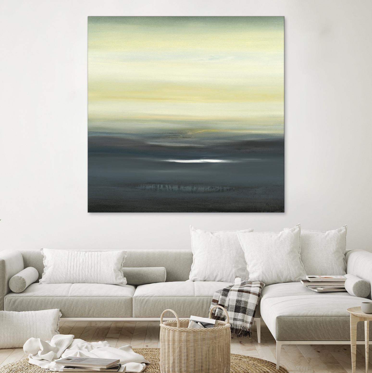 Land of Serenity II by Lisa Ridgers on GIANT ART - blue abstract