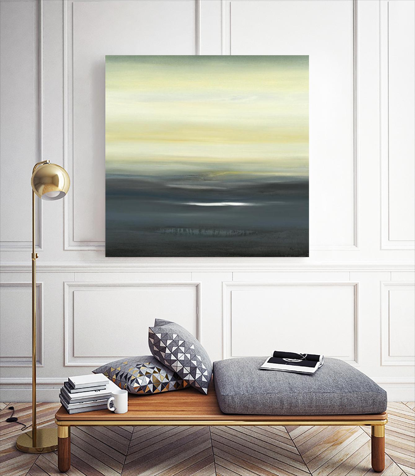 Land of Serenity II by Lisa Ridgers on GIANT ART - blue abstract