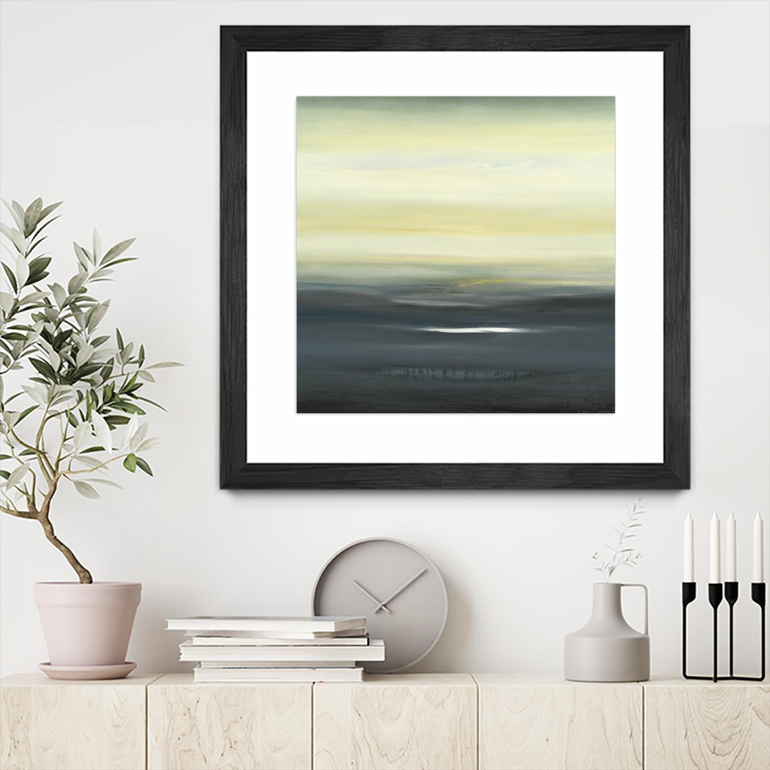 Land of Serenity II by Lisa Ridgers on GIANT ART - blue abstract