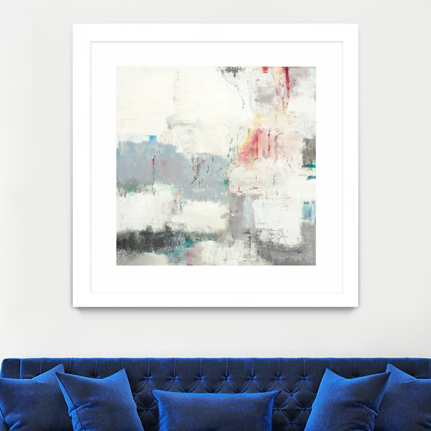 Clear Intentions by Lisa Ridgers on GIANT ART - beige abstract