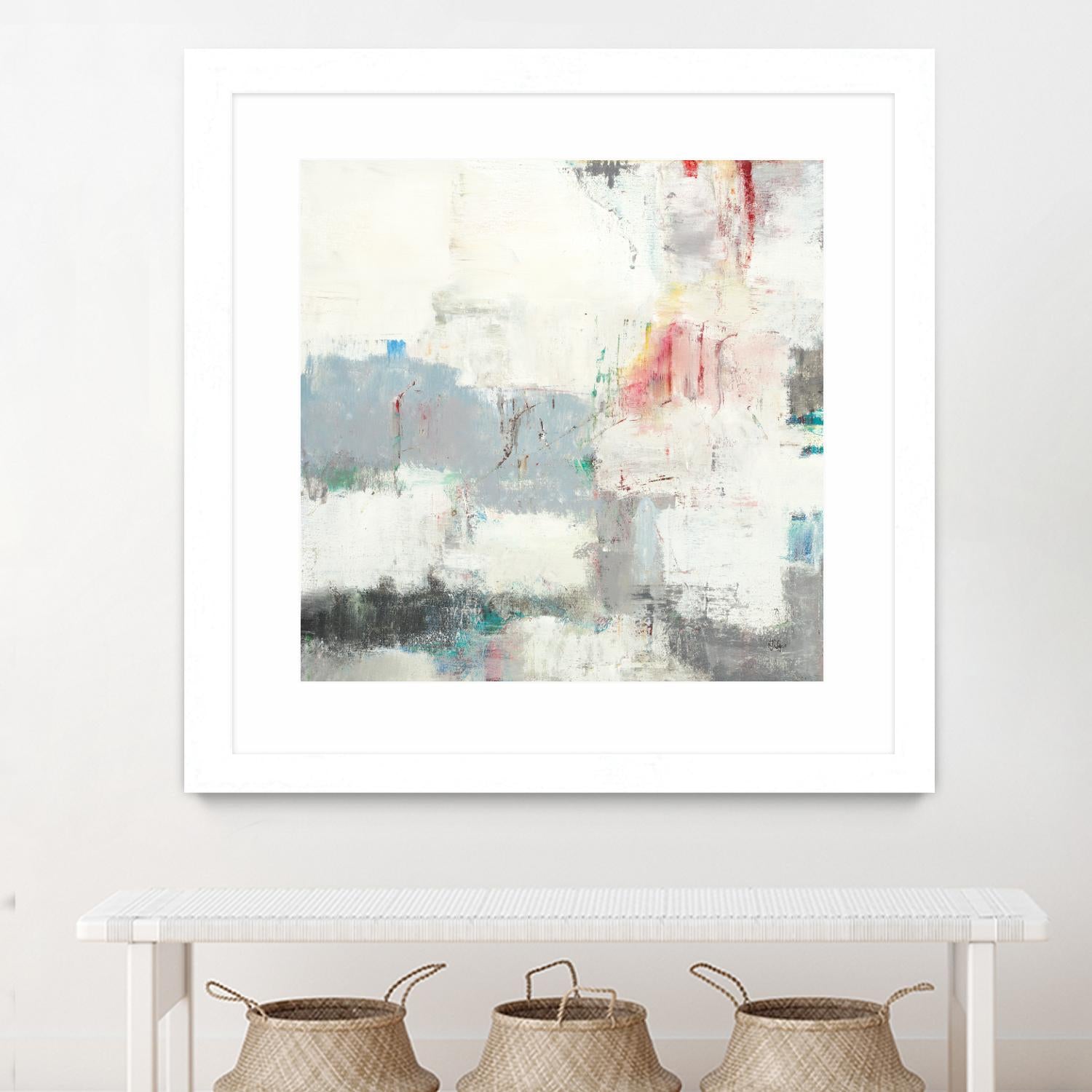 Clear Intentions by Lisa Ridgers on GIANT ART - beige abstract