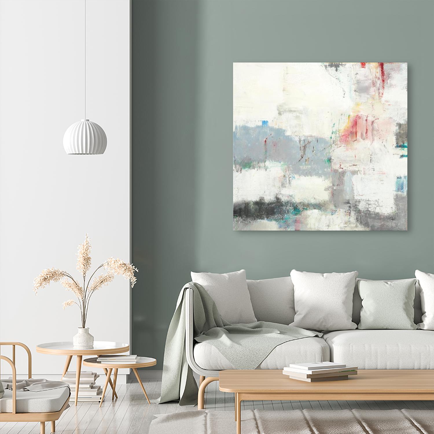 Clear Intentions by Lisa Ridgers on GIANT ART - beige abstract