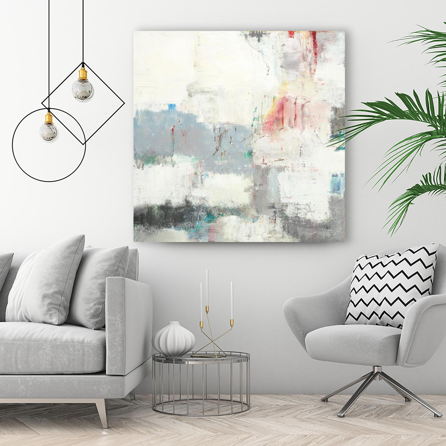 Clear Intentions by Lisa Ridgers on GIANT ART - beige abstract