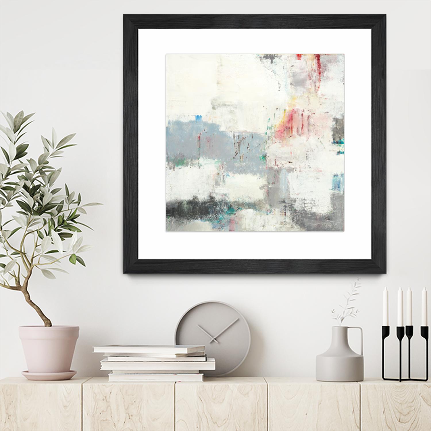 Clear Intentions by Lisa Ridgers on GIANT ART - beige abstract