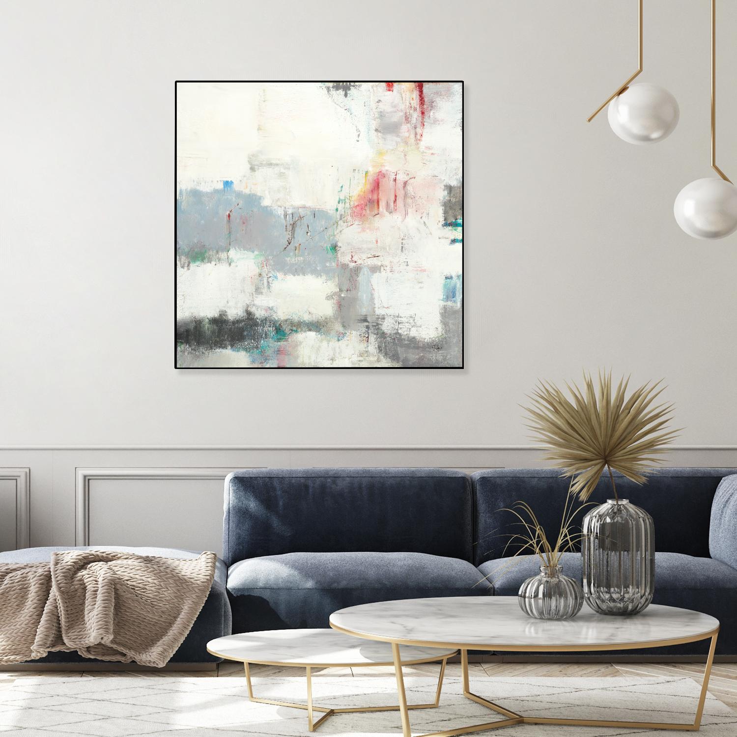 Clear Intentions by Lisa Ridgers on GIANT ART - beige abstract