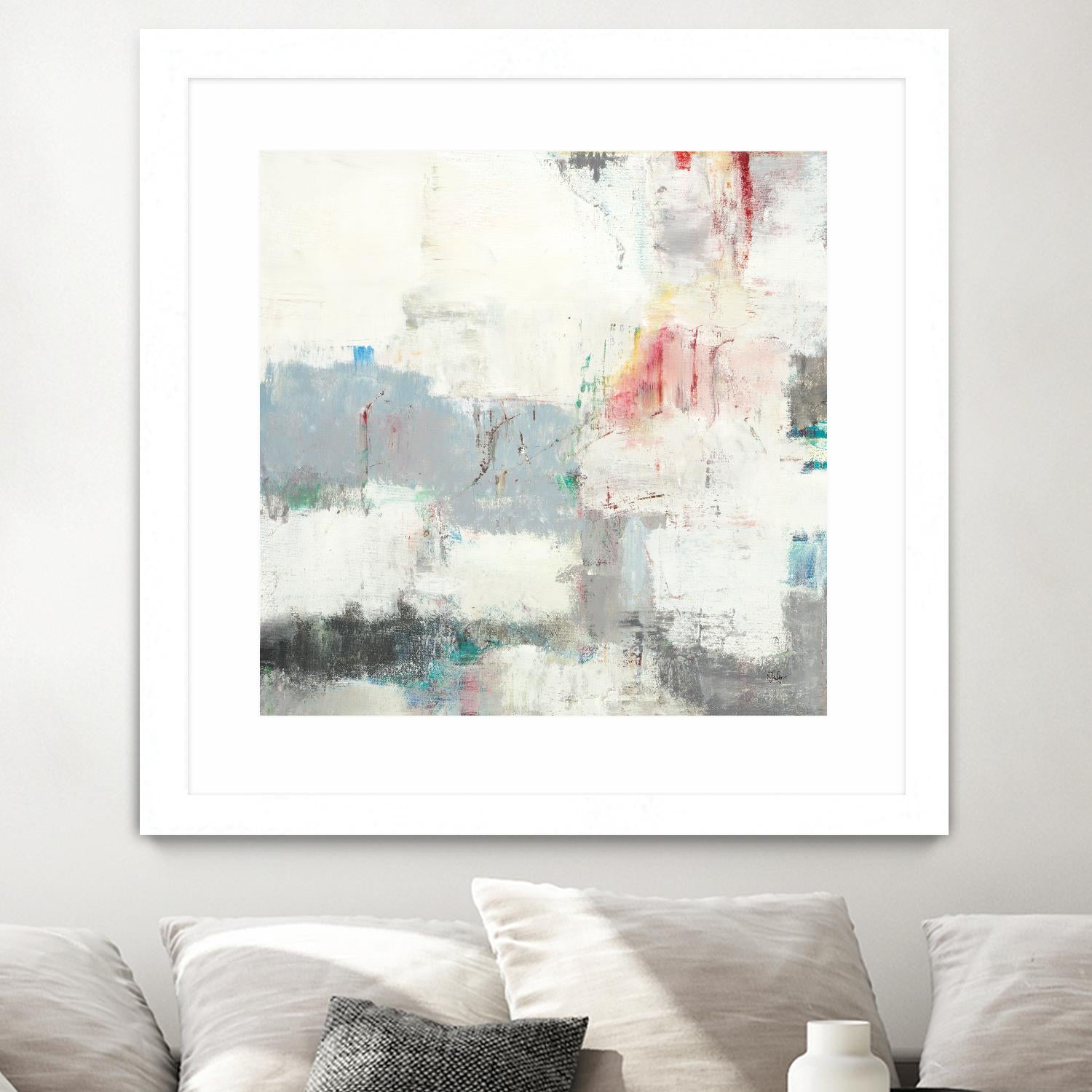 Clear Intentions by Lisa Ridgers on GIANT ART - beige abstract