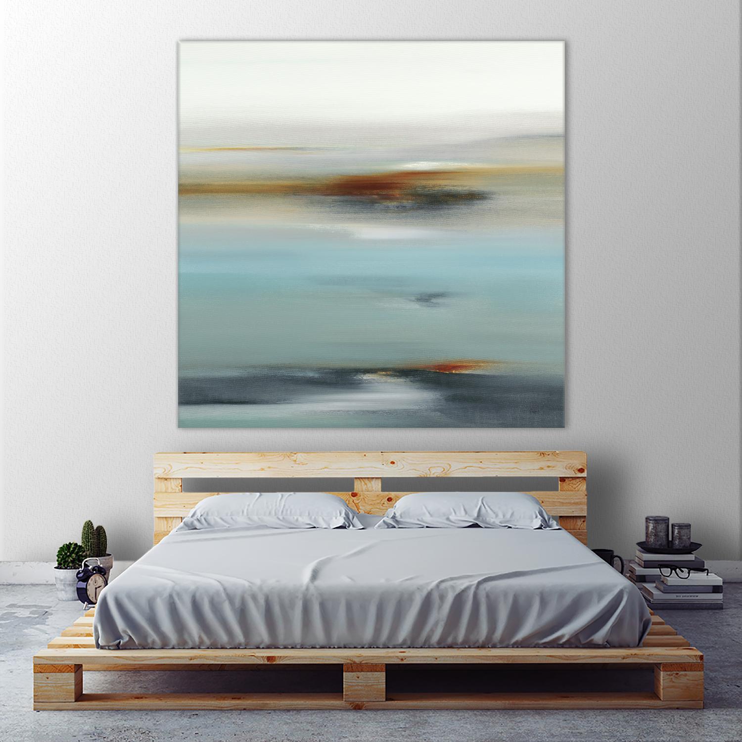 Calm Days II by Lisa Ridgers on GIANT ART - grey abstract
