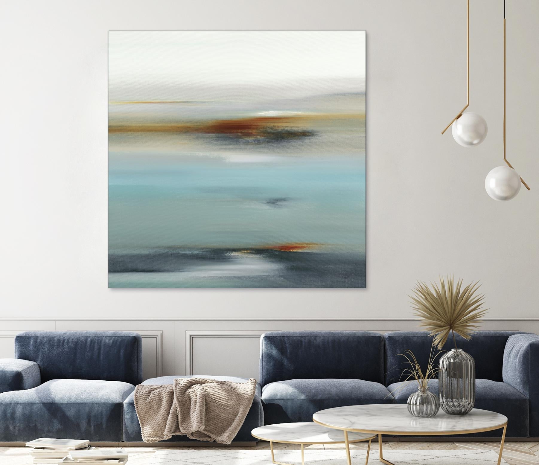 Calm Days II by Lisa Ridgers on GIANT ART - grey abstract