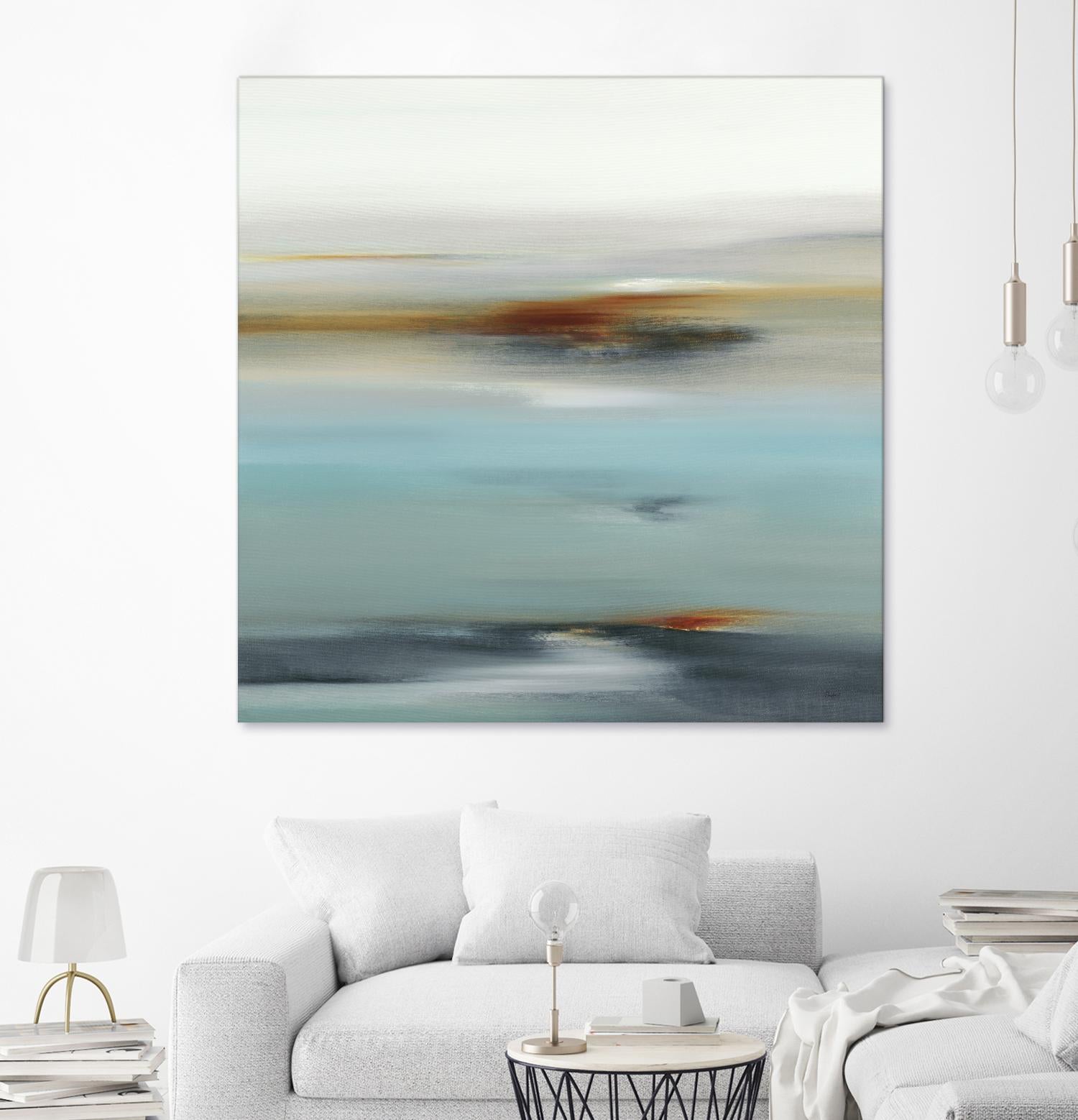 Calm Days II by Lisa Ridgers on GIANT ART - grey abstract