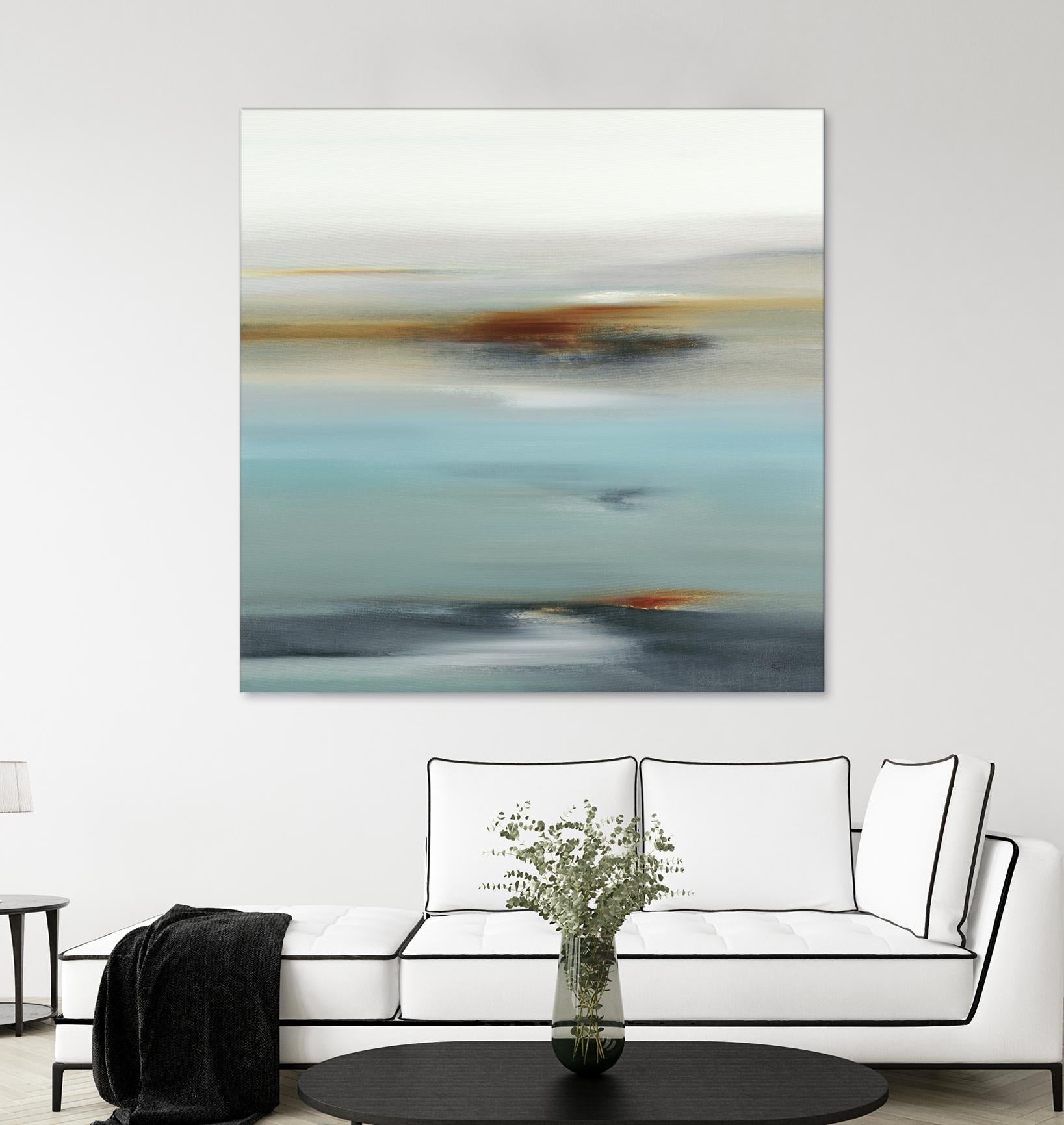 Calm Days II by Lisa Ridgers on GIANT ART - grey abstract