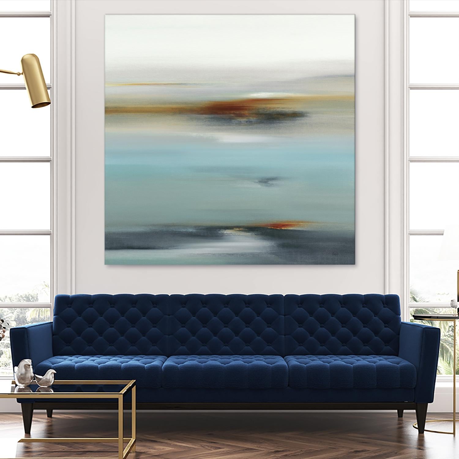 Calm Days II by Lisa Ridgers on GIANT ART - grey abstract