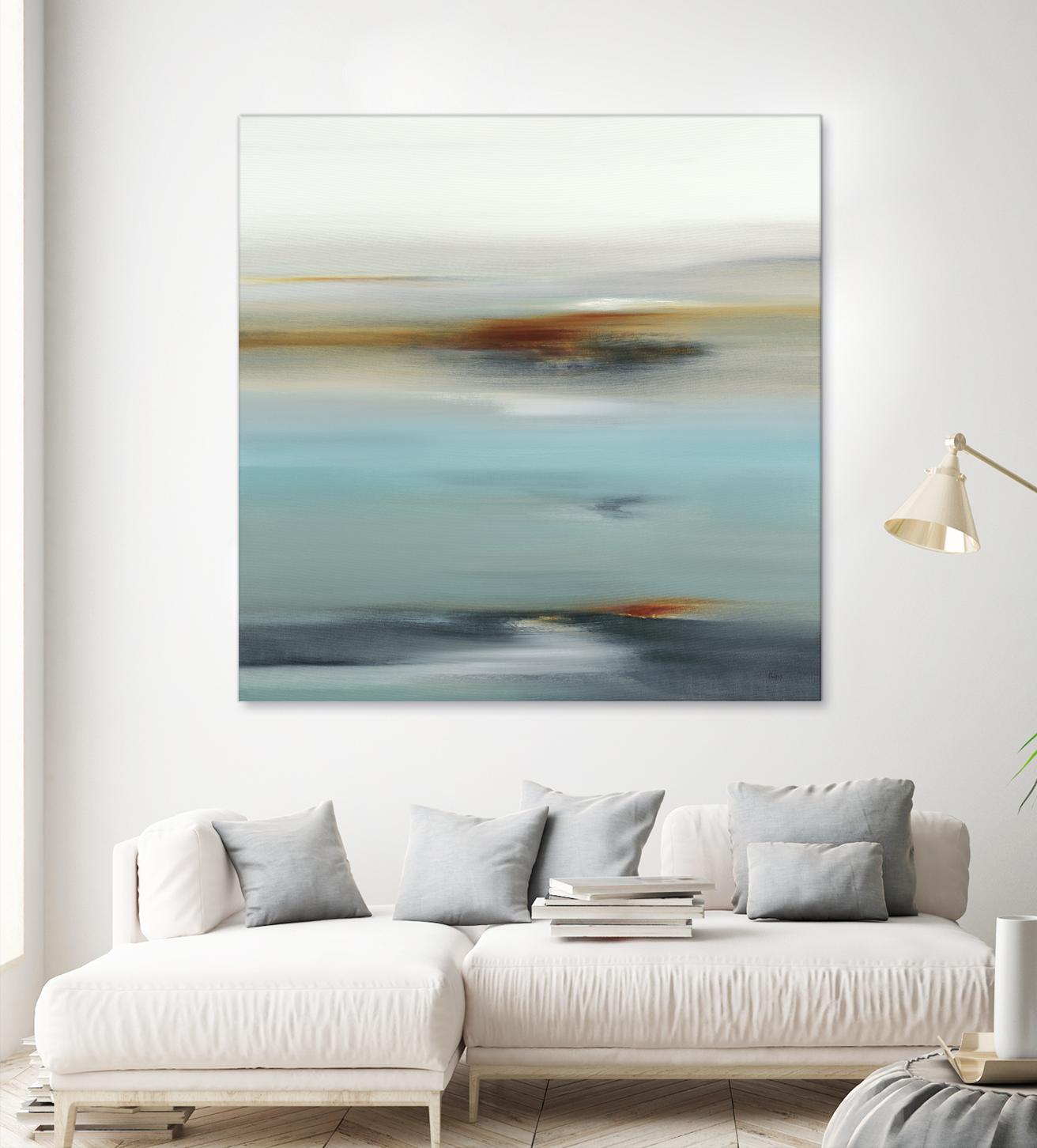 Calm Days II by Lisa Ridgers on GIANT ART - grey abstract