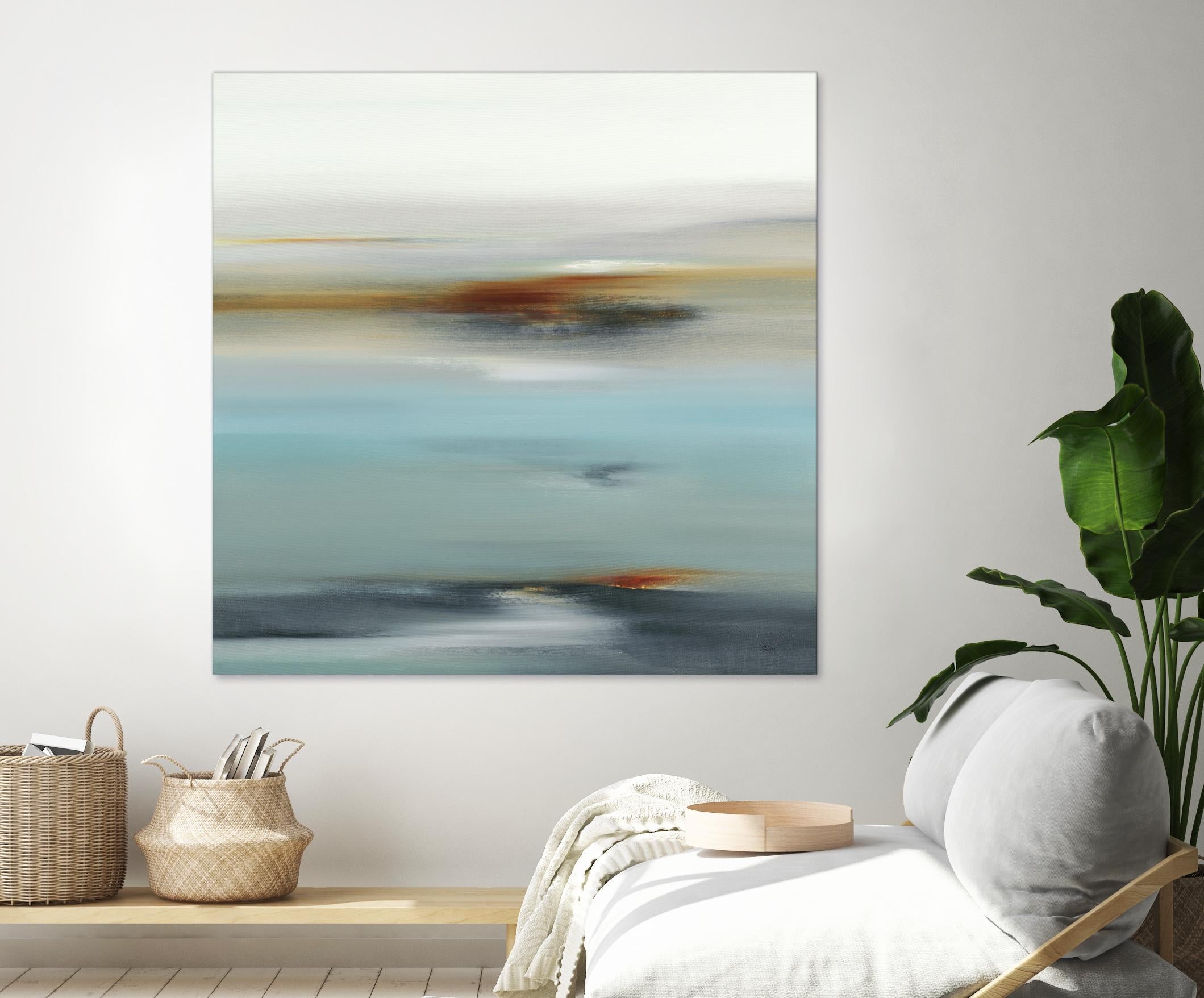 Calm Days II by Lisa Ridgers on GIANT ART - grey abstract
