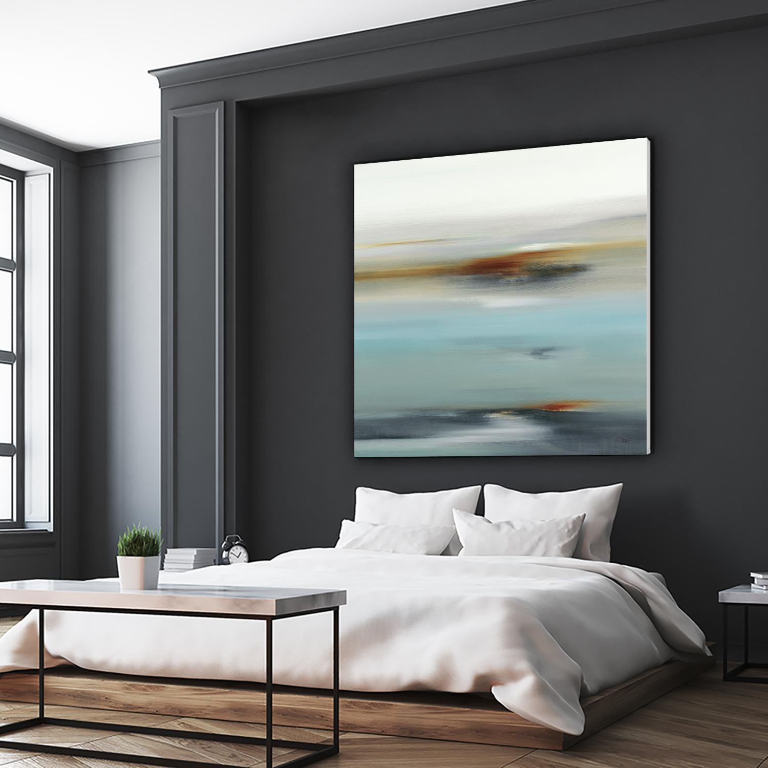 Calm Days II by Lisa Ridgers on GIANT ART - grey abstract
