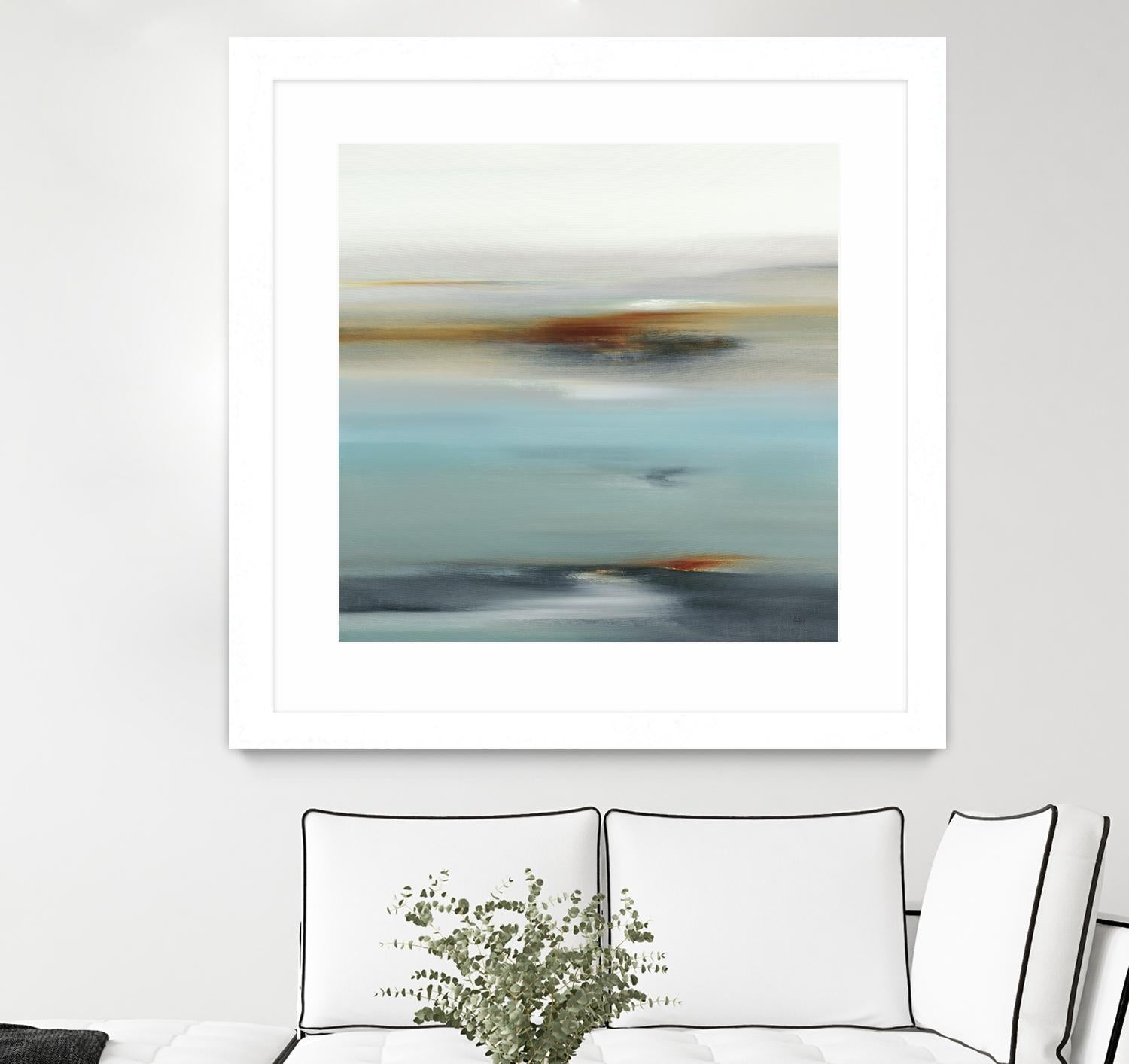 Calm Days II by Lisa Ridgers on GIANT ART - grey abstract