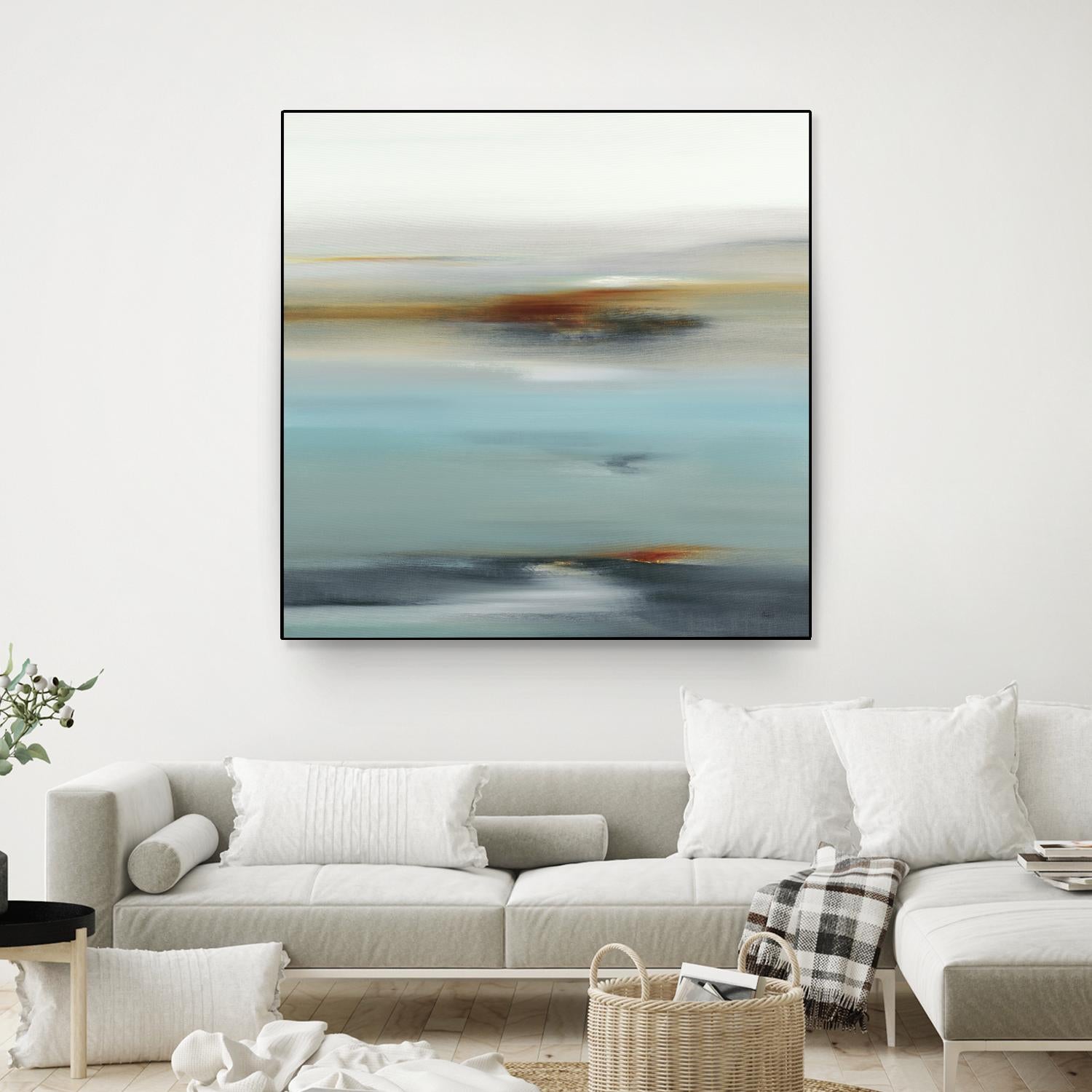 Calm Days II by Lisa Ridgers on GIANT ART - grey abstract