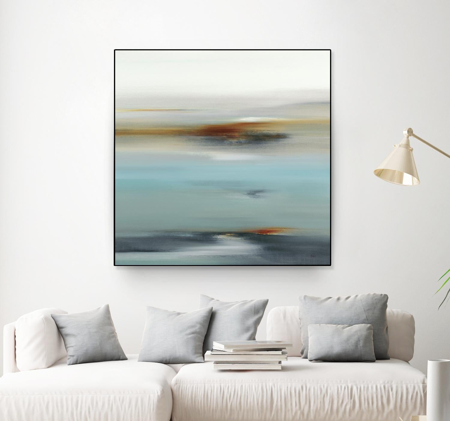 Calm Days II by Lisa Ridgers on GIANT ART - grey abstract