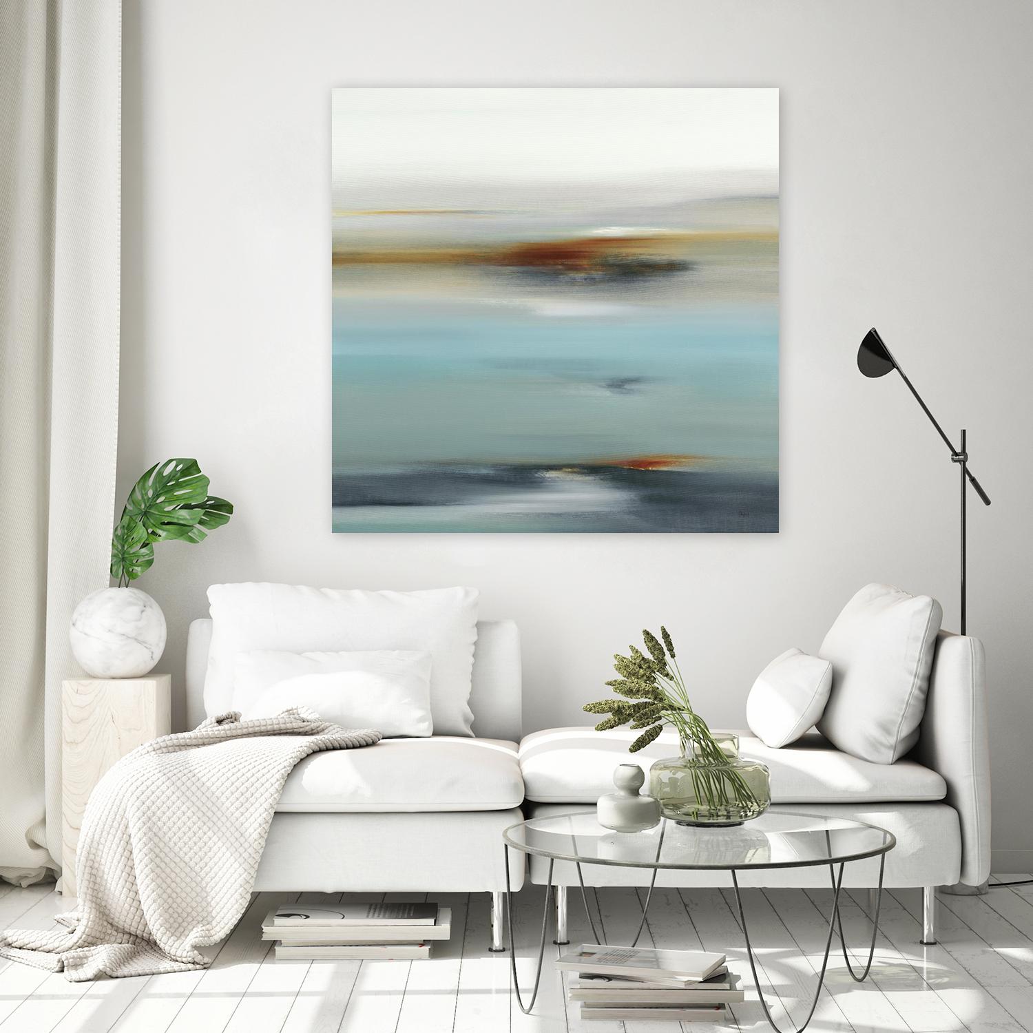 Calm Days II by Lisa Ridgers on GIANT ART - grey abstract