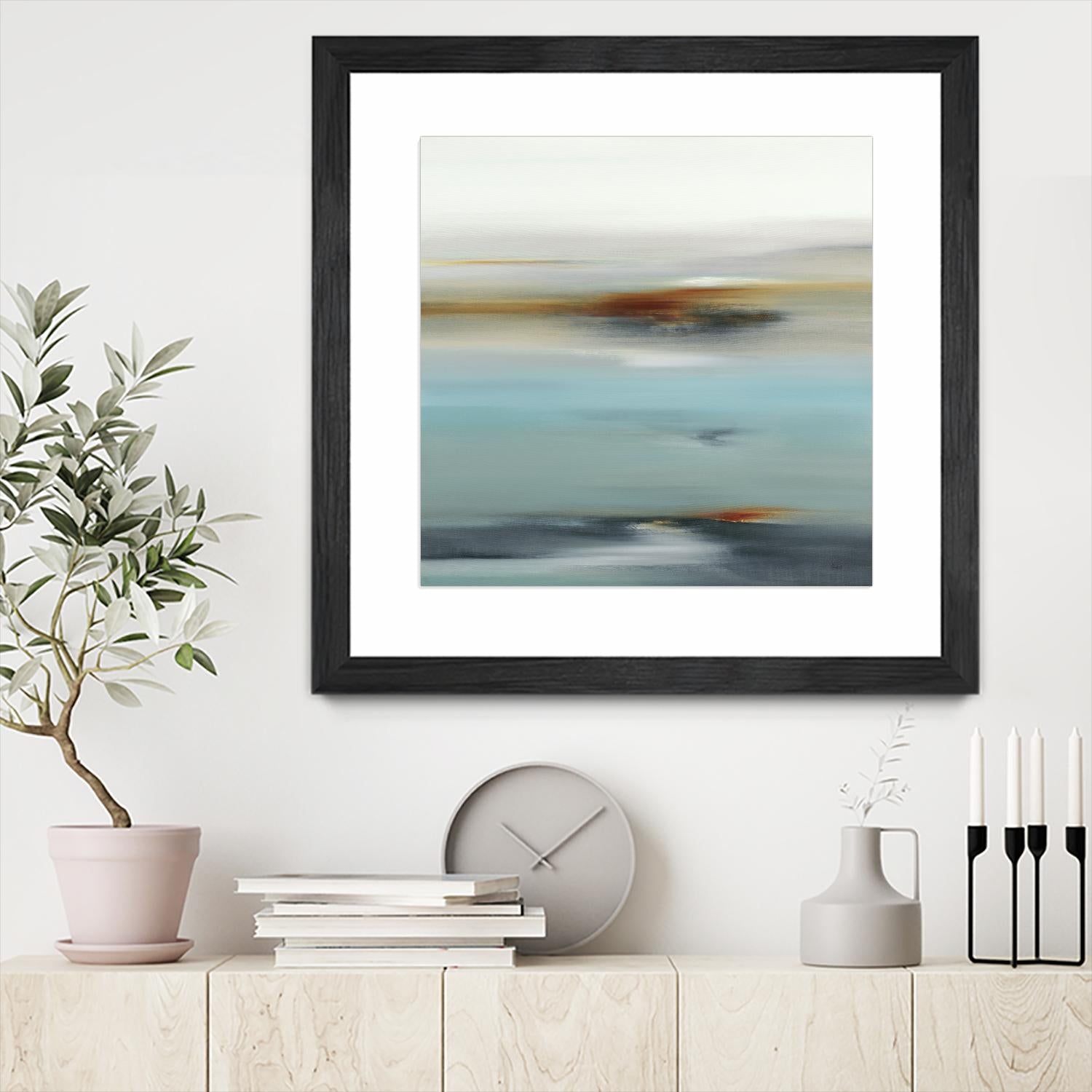 Calm Days II by Lisa Ridgers on GIANT ART - grey abstract