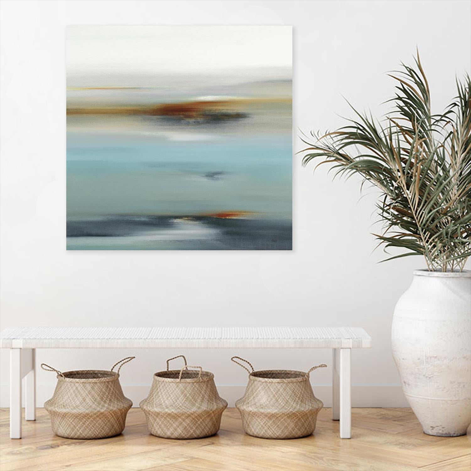 Calm Days II by Lisa Ridgers on GIANT ART - grey abstract