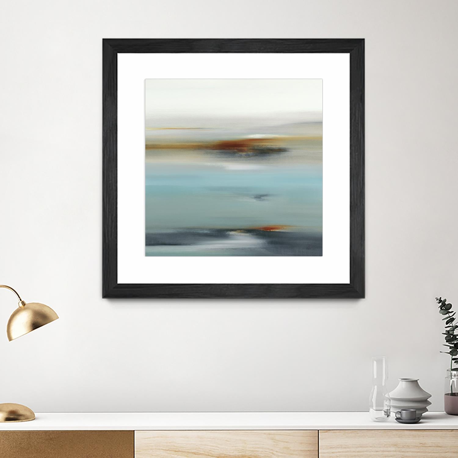 Calm Days II by Lisa Ridgers on GIANT ART - grey abstract