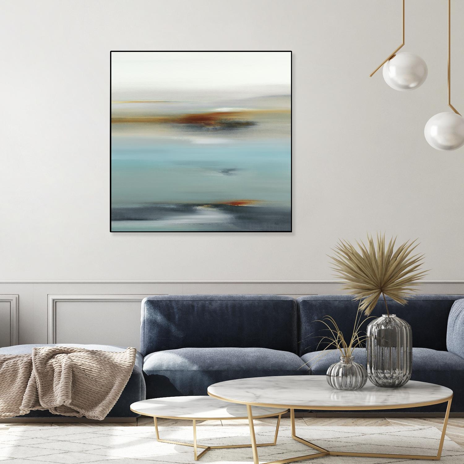 Calm Days II by Lisa Ridgers on GIANT ART - grey abstract