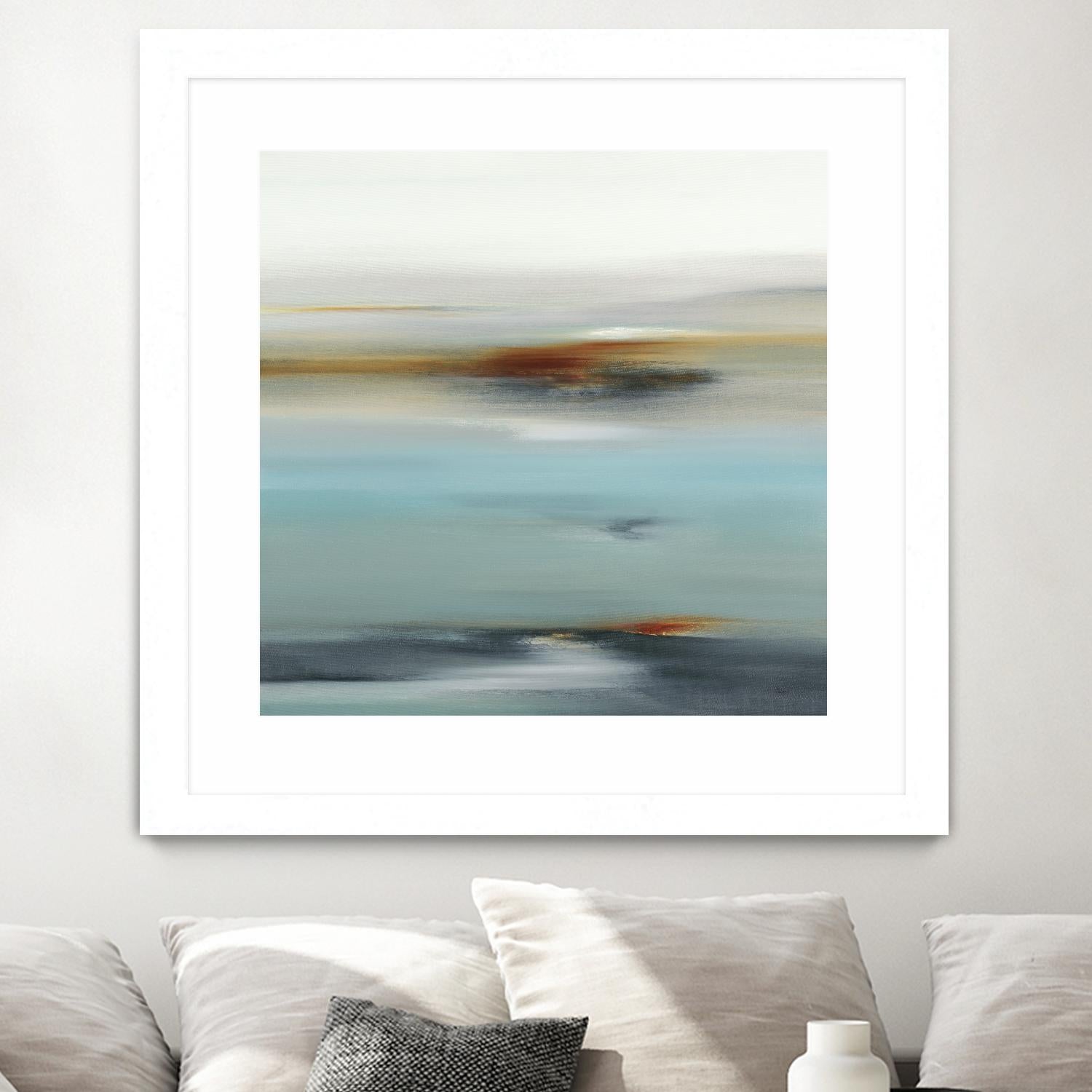 Calm Days II by Lisa Ridgers on GIANT ART - grey abstract