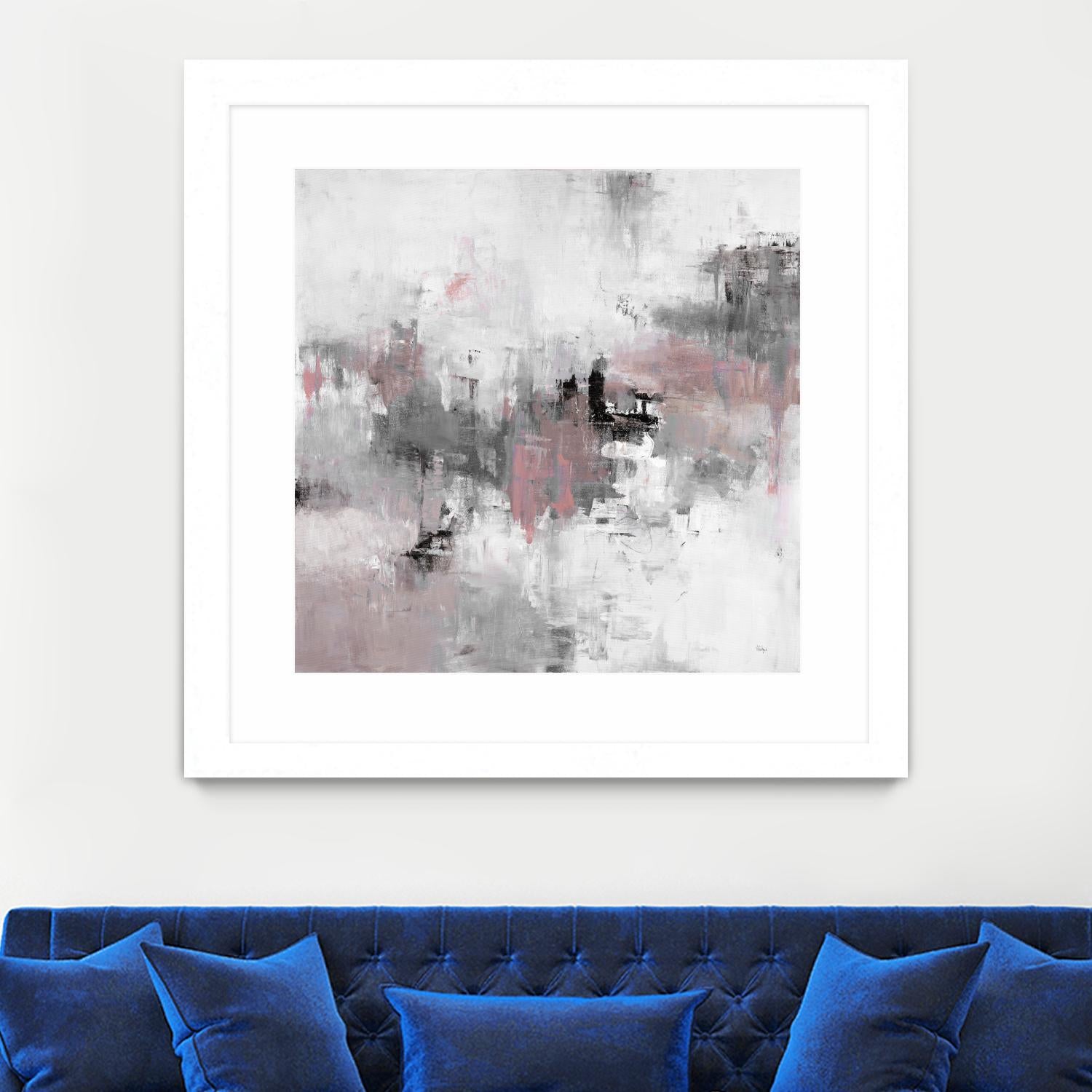 Refocus And Restart by Lisa Ridgers on GIANT ART - grey abstract