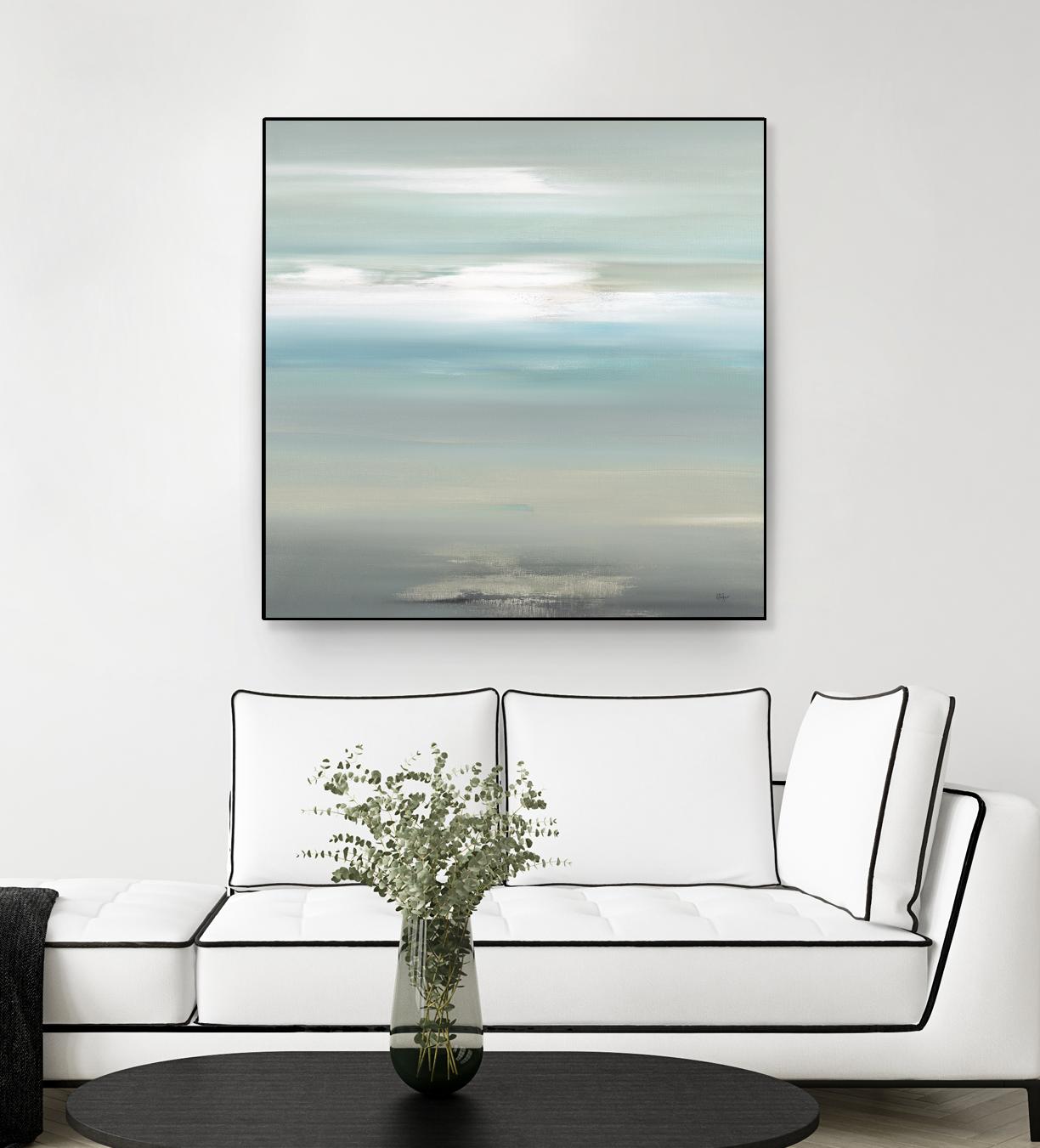 A Day By The Water by Lisa Ridgers on GIANT ART - grey abstract