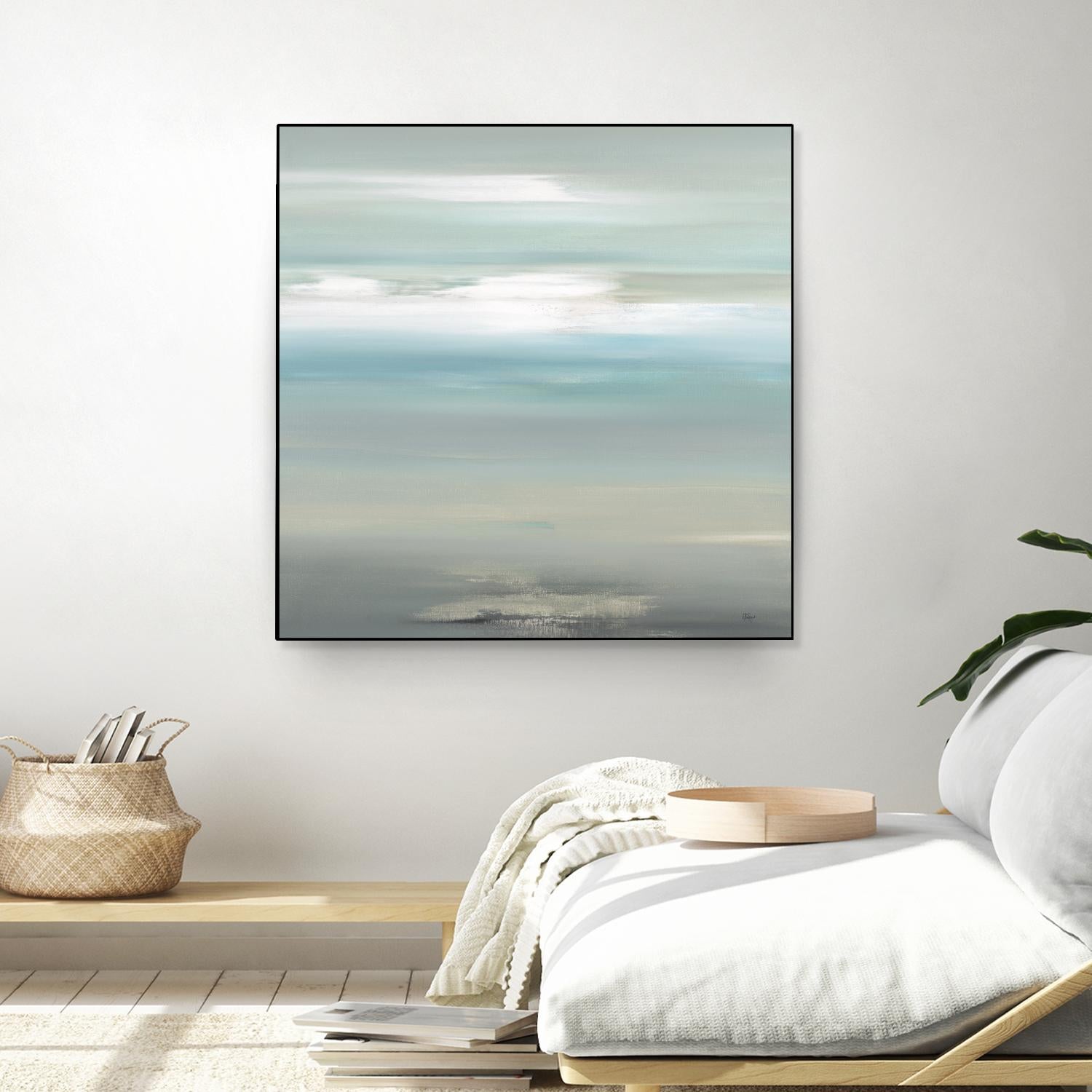 A Day By The Water by Lisa Ridgers on GIANT ART - grey abstract