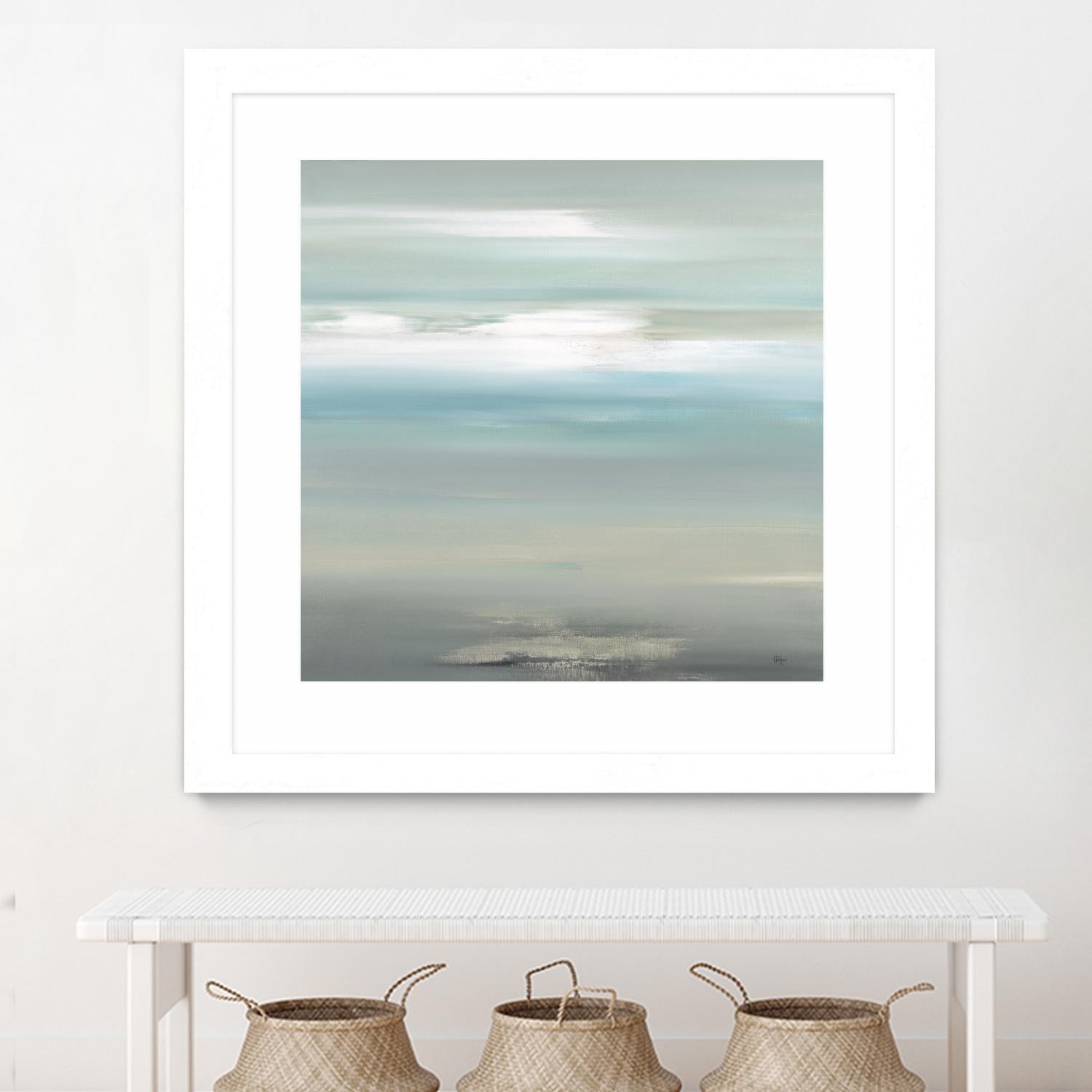 A Day By The Water by Lisa Ridgers on GIANT ART - grey abstract